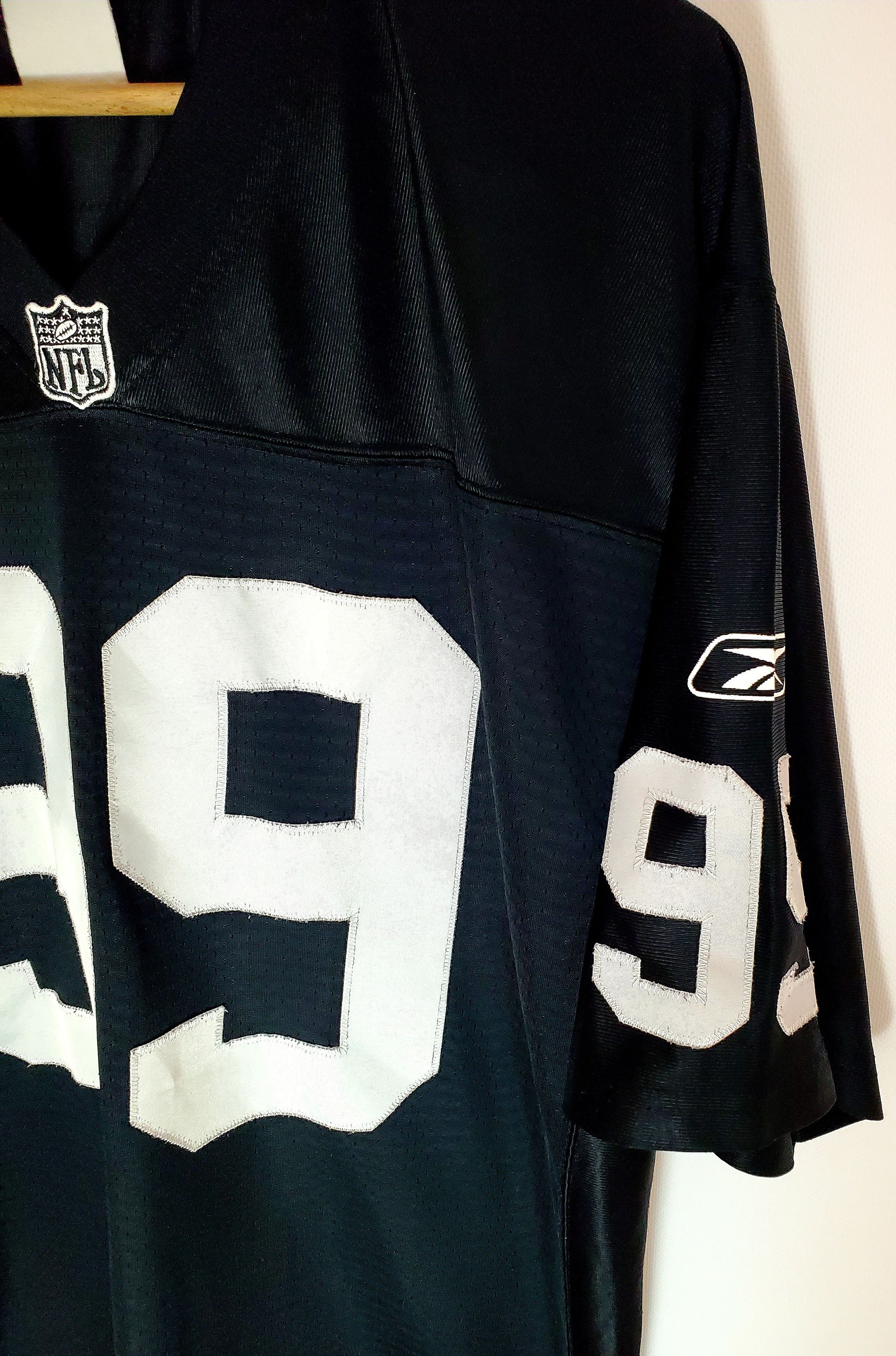 NFL × Reebok × Vintage Vintage Reebok NFL Oakland Raiders Warren Sapp #99 Jersey Xl Size US XL / EU 56 / 4 - 3 Thumbnail