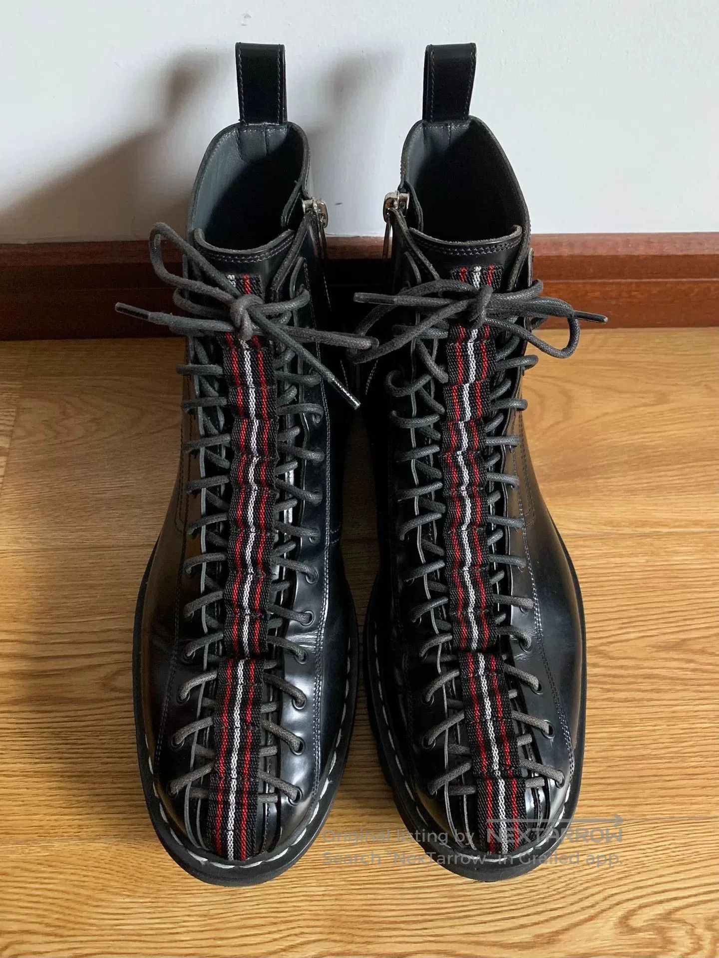 Dior Dior Homme KVA Striped Leather Boots. Size US 9 / EU 42 - 3 Thumbnail
