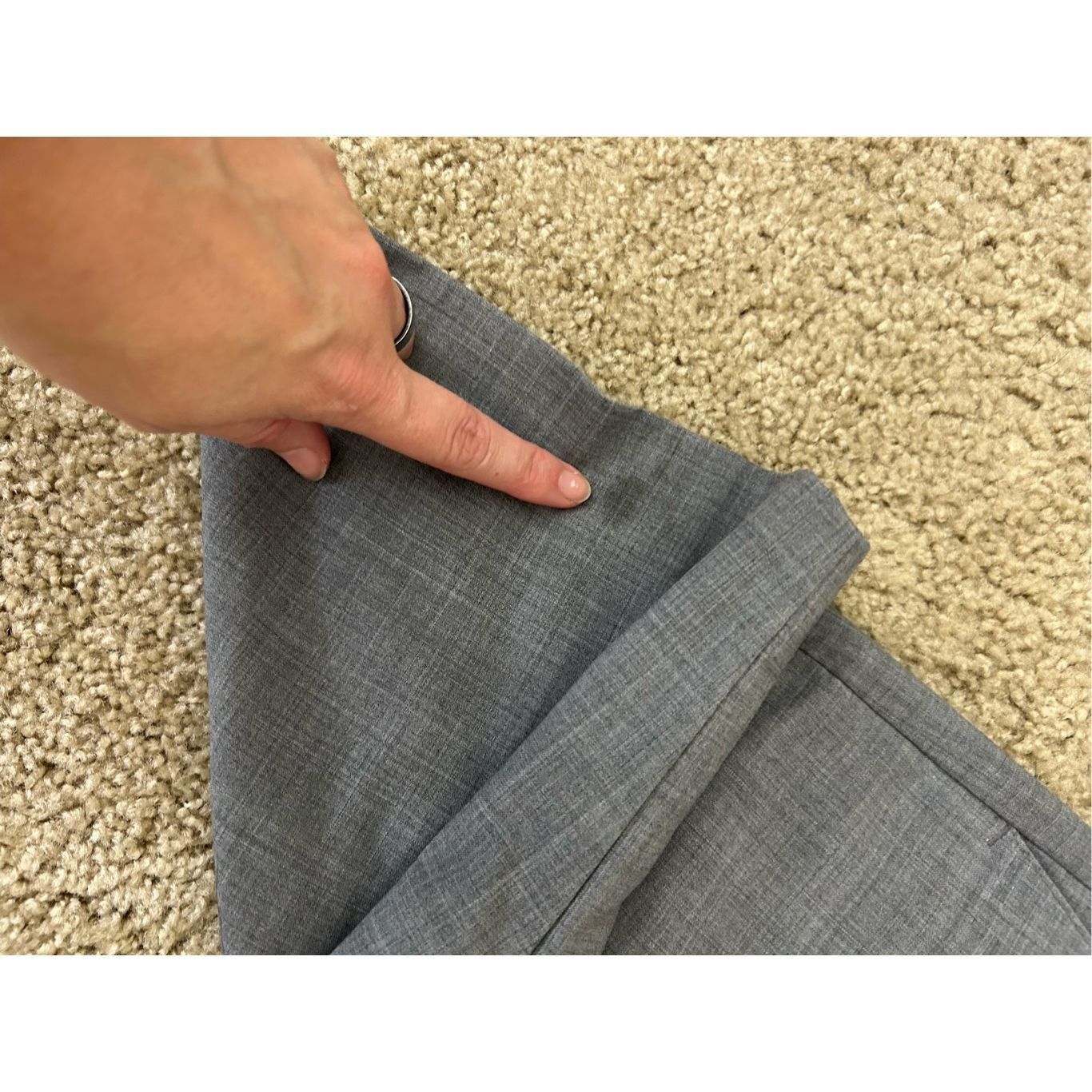 Other J. Jill Stitched Gray Chino Golf Shorts, Size 8 Size 30" / US 8 / IT 44 - 3 Thumbnail