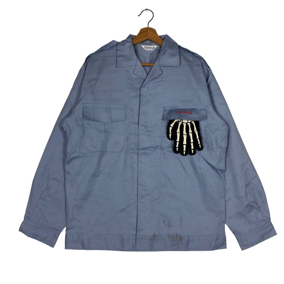 Japanese Brand 🔥Rare Work Jacket Vintage Toyota Racing Big Logo Size US L / EU 52-54 / 3 - 2 Thumbnail