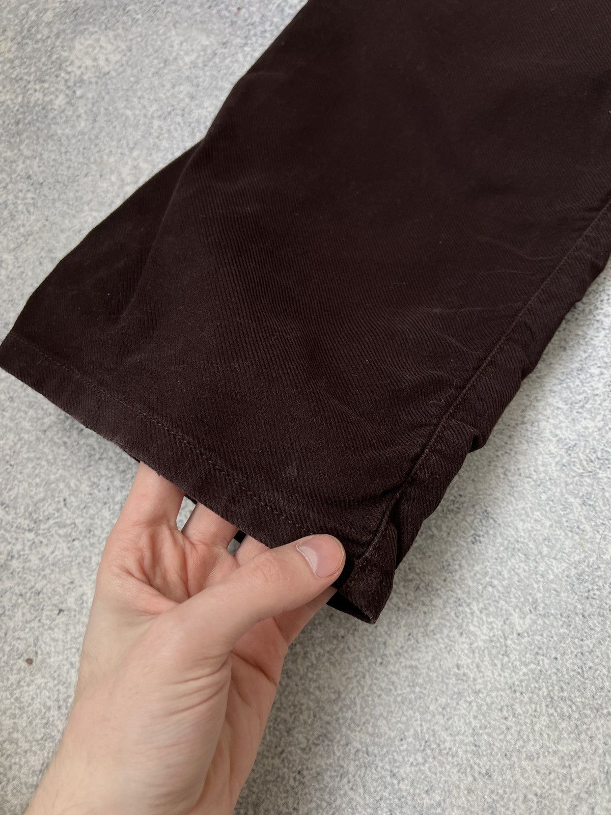 Armani × Vintage Vintage Armani Jeans Brown Streetwear Pants Size US 35 - 18 Thumbnail