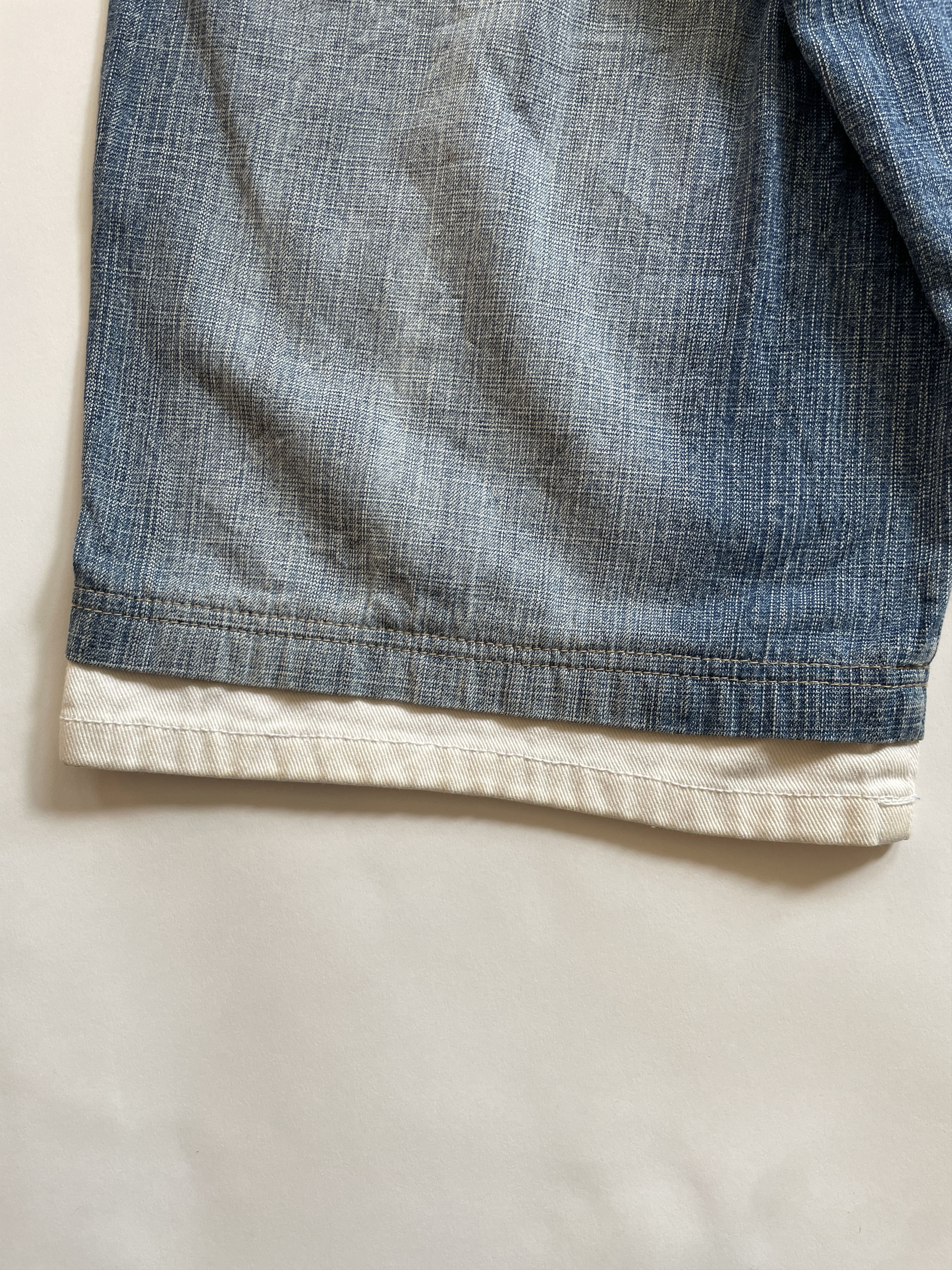 Ecko Unltd. × Southpole × Vintage 2000s Southpole Baggy Faded Jean Shorts Jorts Size US 34 / EU 50 - 6 Thumbnail