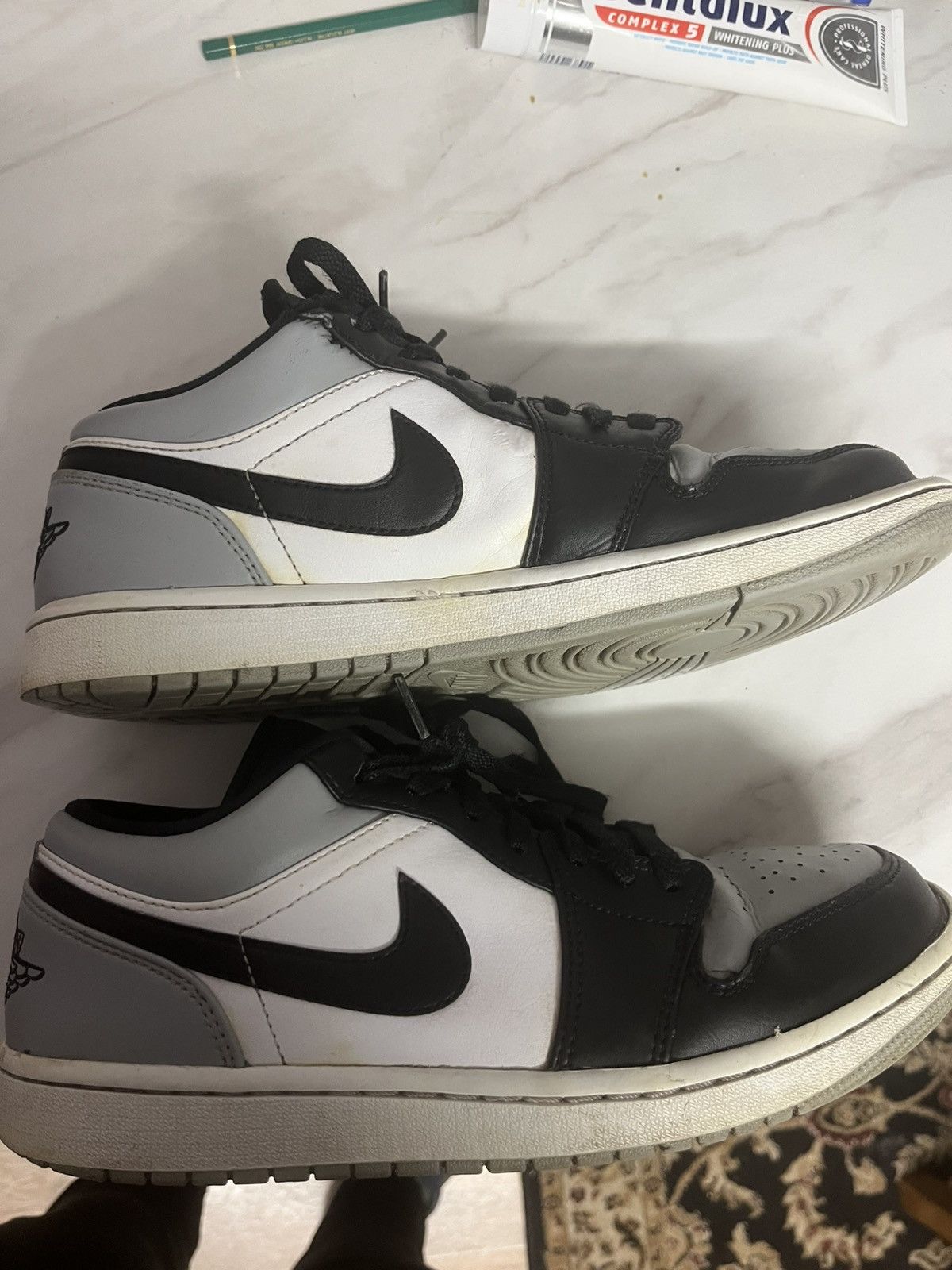 Jordan Brand Air Jordan 1 Low Black White Grey | UK 8.5 Size US 9.5 / EU 42-43 - 2 Thumbnail