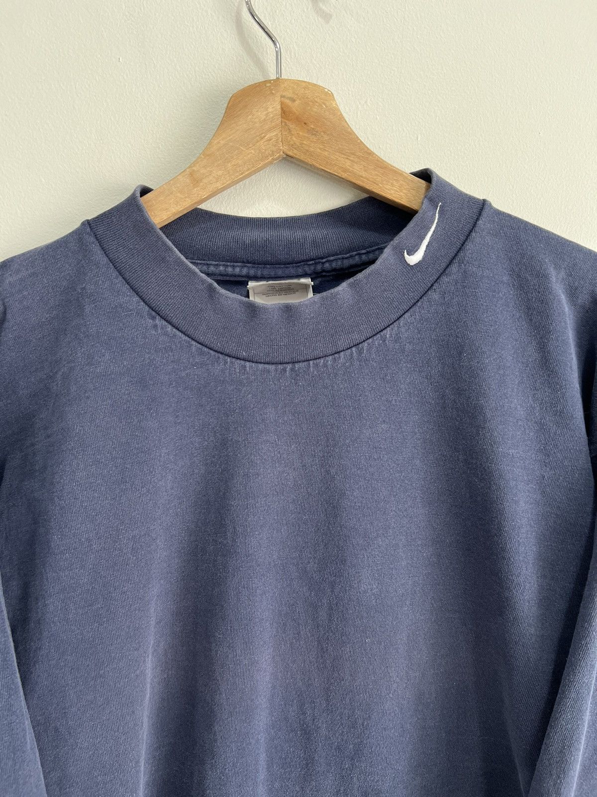 Nike Vintage Nike Mock Neck Longsleeve shirt swoosh check Size US XL / EU 56 / 4 - 2 Thumbnail