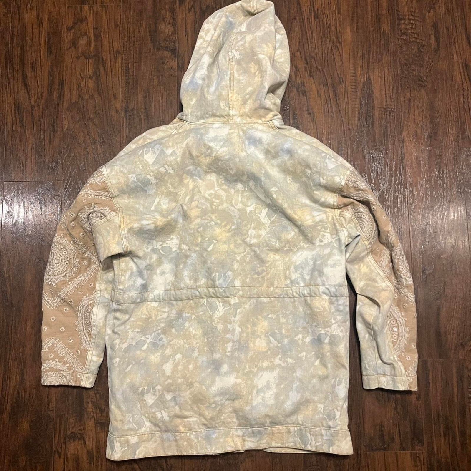 Free People Free People Layered Tie Dye Parka Embroidered Coat Size L / US 10 / IT 46 - 6 Thumbnail
