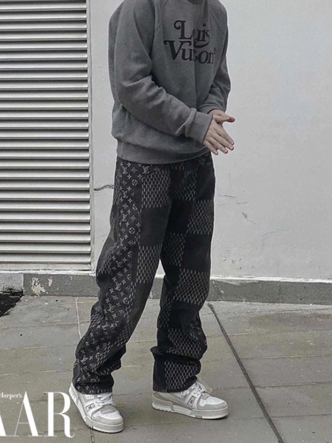 Louis Vuitton Louis Vuitton Nigo Grey Giant Damier Monogram Jeans Size US 30 / EU 46 - 13 Thumbnail