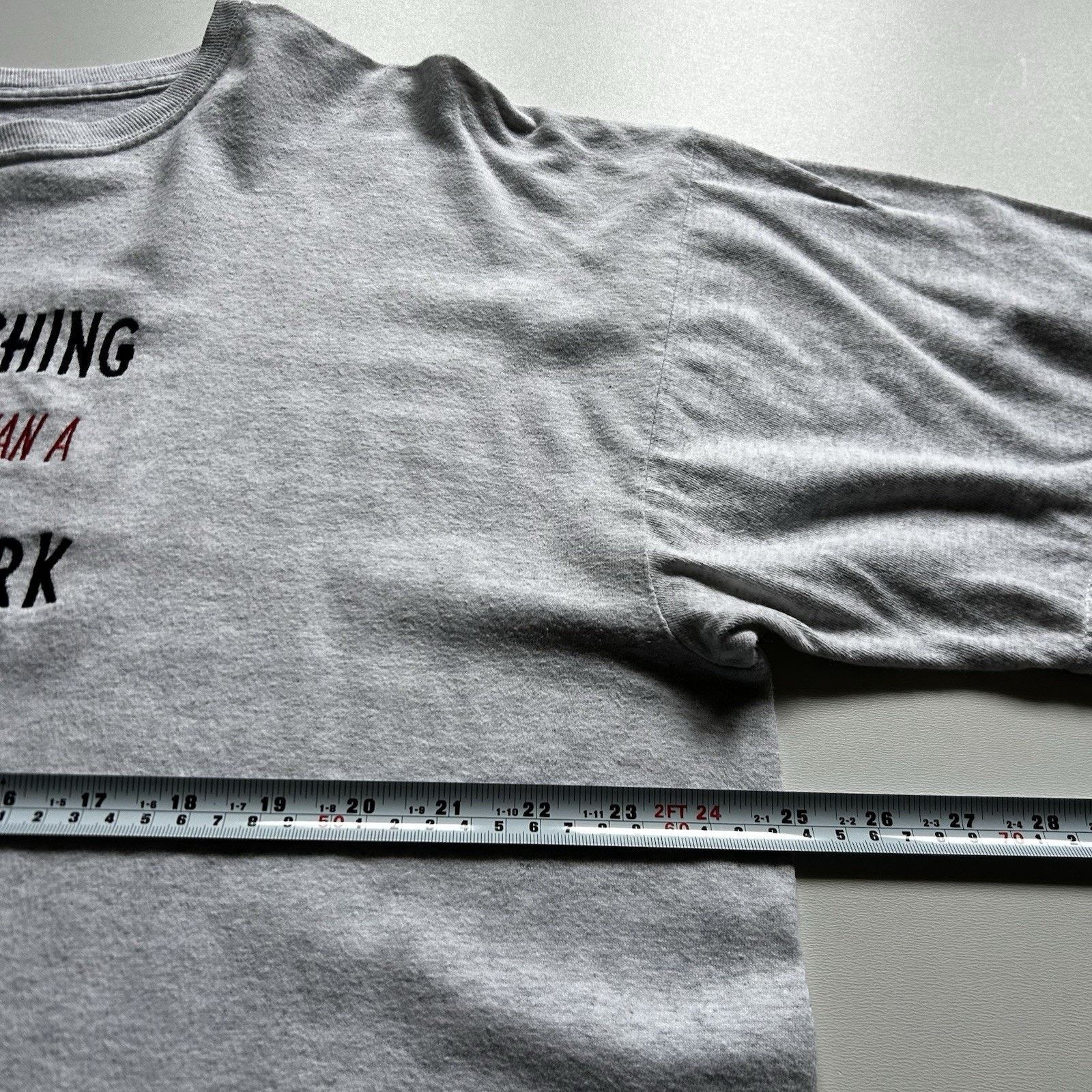 Gildan Vintage Funny Fishing T Shirt XL Y2K Good Day At Work Rare Size US XL / EU 56 / 4 - 7 Thumbnail