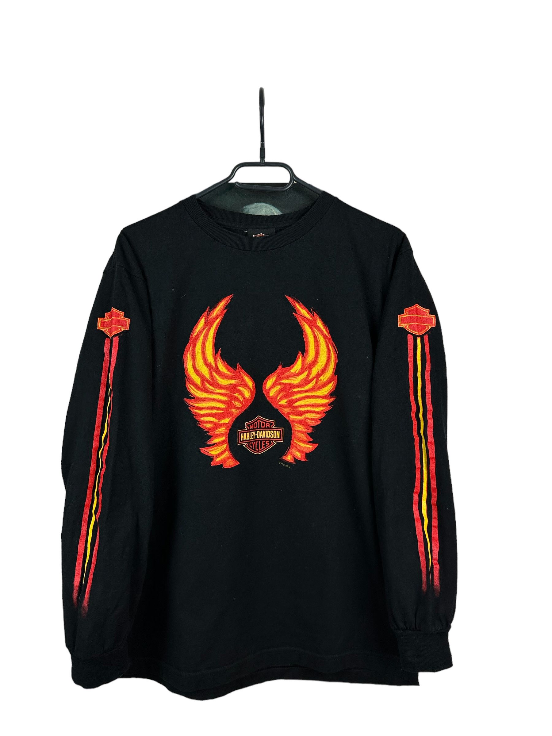 Harley Davidson Vintage Harley Davidson Abura Shirt Eagle Fire Long Sleeve Size M / US 6-8 / IT 42-44 - 1 Thumbnail