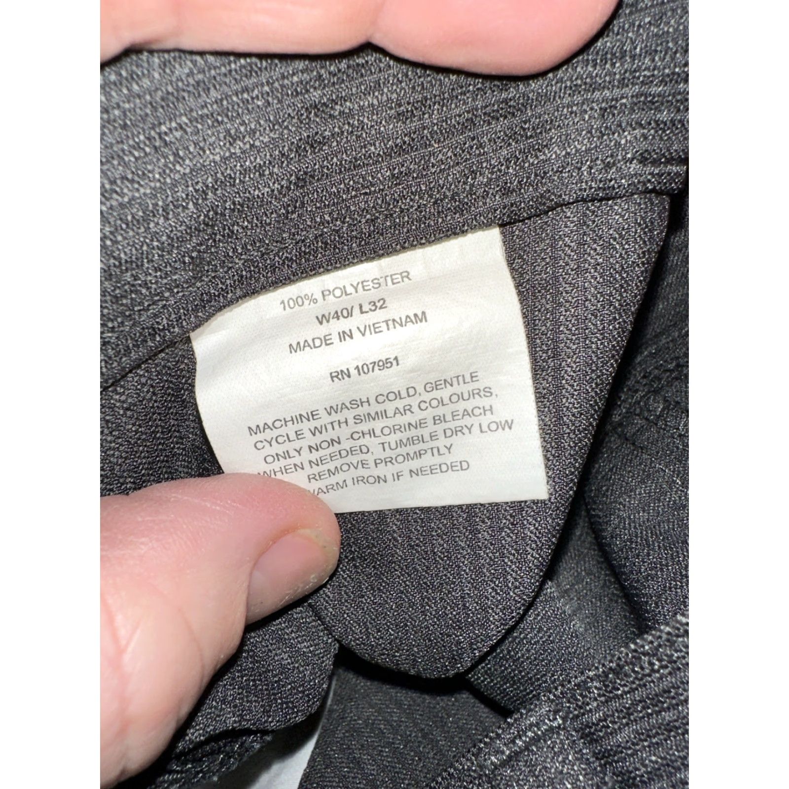 Vintage Emanuel Dress Pants Mens Size 40x32 Striped Gray Size US 40 / EU 56 - 5 Thumbnail