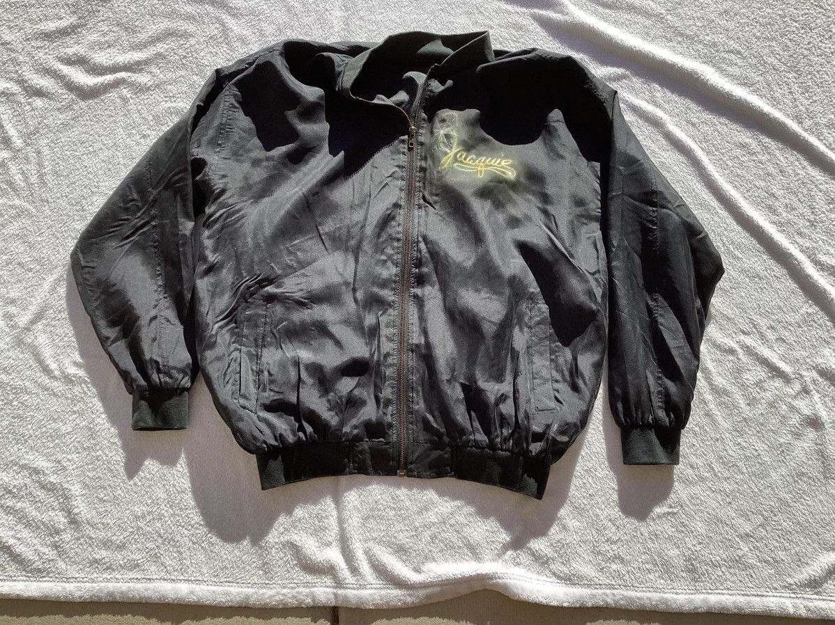 Robert Stock × Vintage Vtg ‘94 custom airbrush zip up nylon motorcycle/riding jackt Size US L / EU 52-54 / 3 - 4 Thumbnail