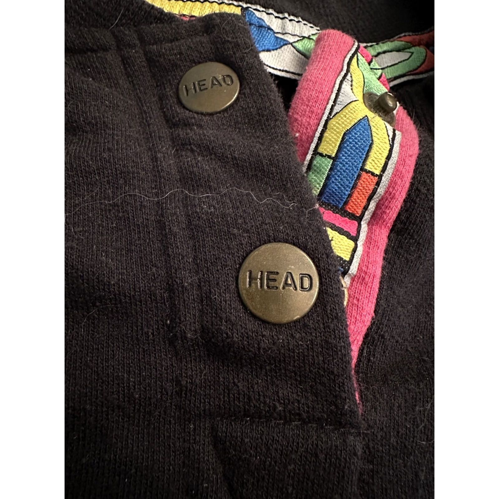 Vintage VINTAGE Head Sportswear Sweater Black Geometric Golf Ski 90s W/ Pockets Small Mens Pullover Wool Knit Size US S / EU 44-46 / 1 - 4 Thumbnail