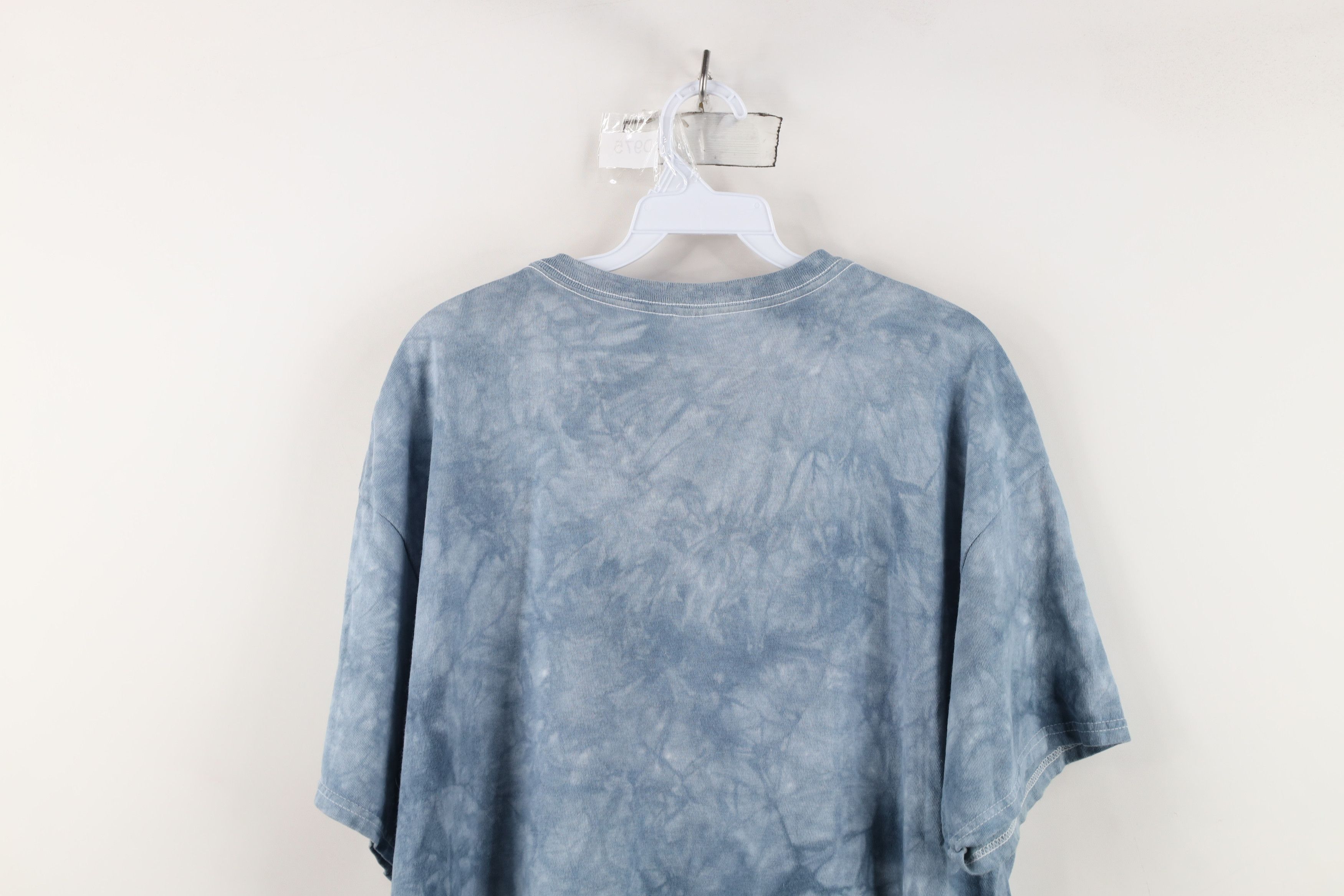 Vintage Vintage 90s Streetwear Mythical Acid Wash T-Shirt Blue Size US XL / EU 56 / 4 - 11 Thumbnail