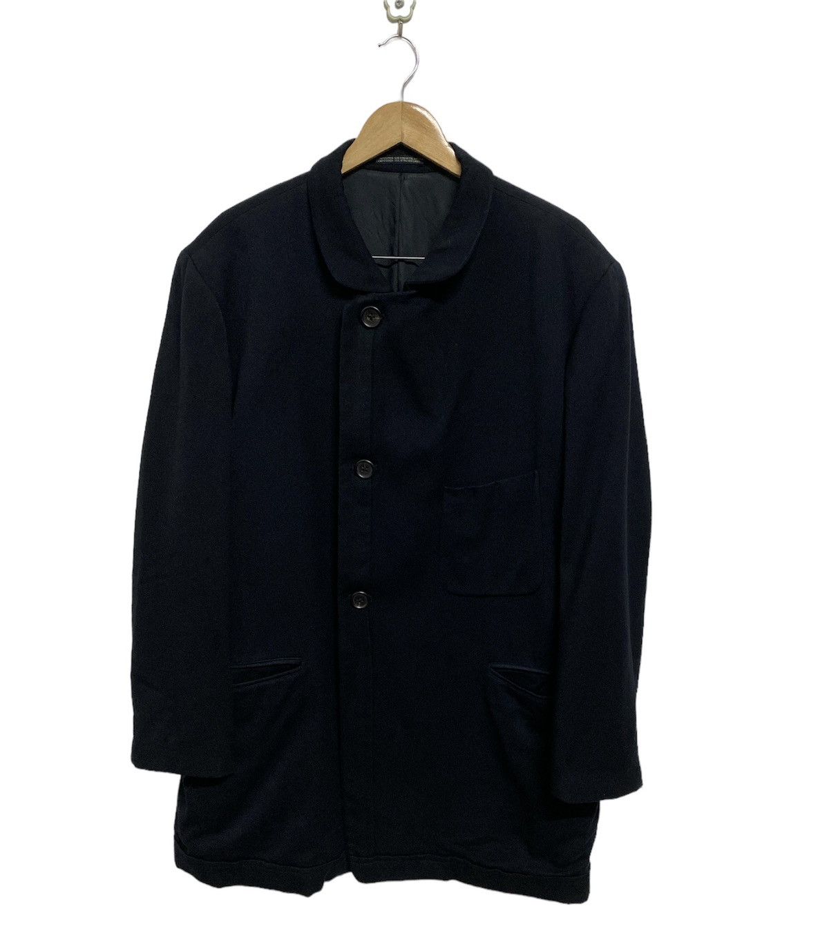 Yohji Yamamoto Yohji Yamamoto Signature Pour Homme A/W Wool Jacket Size US S / EU 44-46 / 1 - 1 Thumbnail