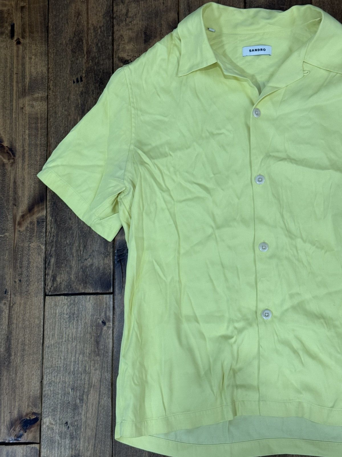 Designer × Sandro Sandro button up short sleeve shirt Size US S / EU 44-46 / 1 - 11 Thumbnail