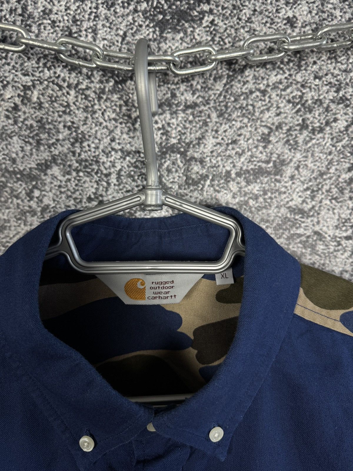 Carhartt Men’s Carhartt Long Sleeve Camo Oxford Shirt Button Up XL Size US XL / EU 56 / 4 - 7 Thumbnail