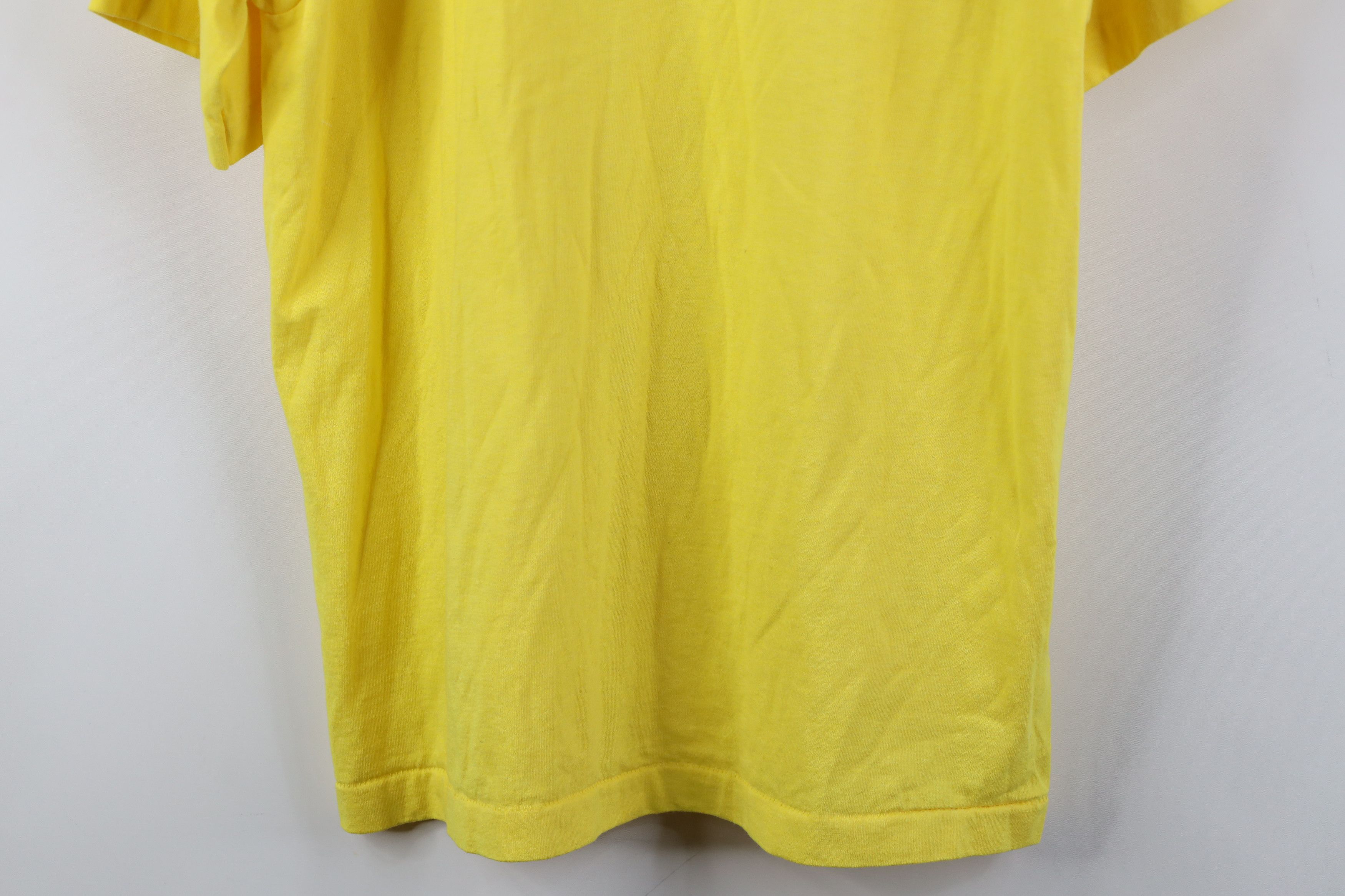 Vintage Vintage 80s 90s Streetwear Short Sleeve T-Shirt Yellow USA Size US L / EU 52-54 / 3 - 10 Thumbnail