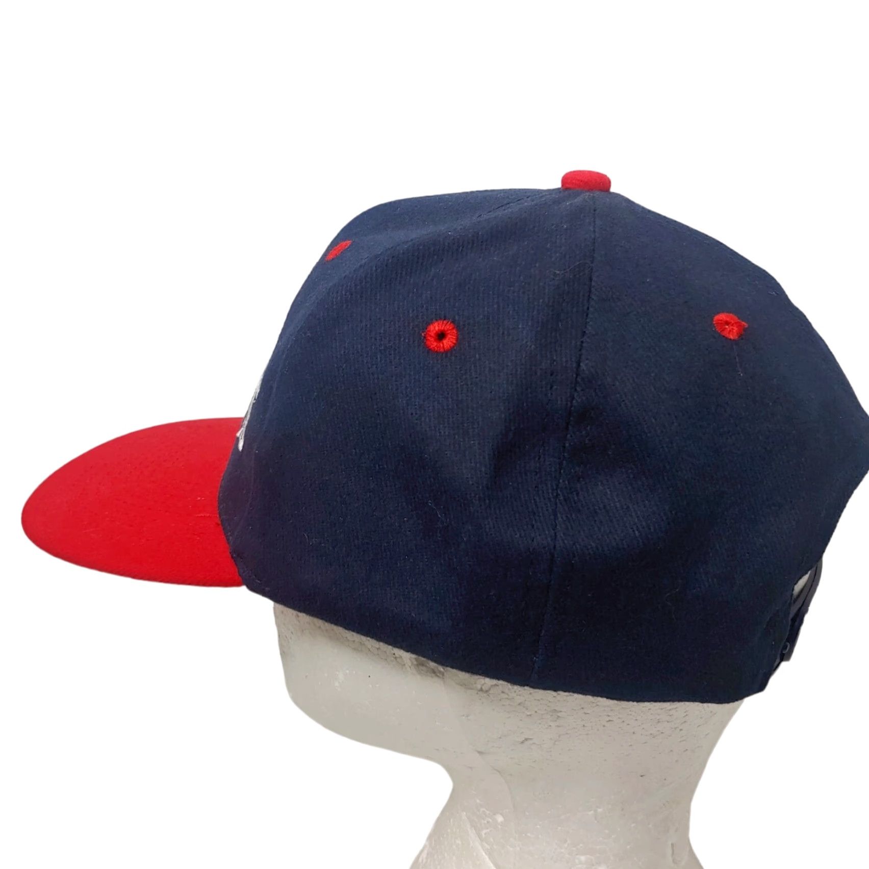 Vintage VINTAGE LensCrafters Eyeglasses Cap Hat Unisex Adults Adjustable Canvas Snapback Promotional Blue Red Casual Travel Workwear Size ONE SIZE - 4 Thumbnail