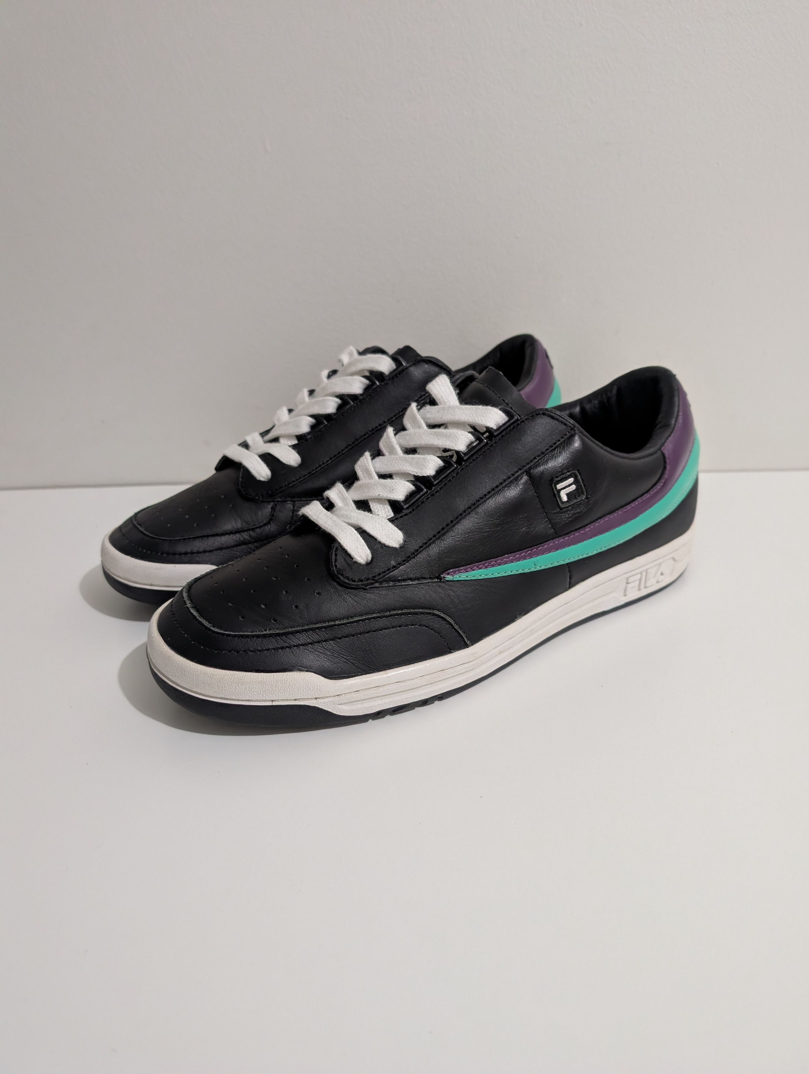 Fila FILA Original Black Classic Tennis Sneakers Mens 12 Size US 12 / EU 45 - 1 Thumbnail
