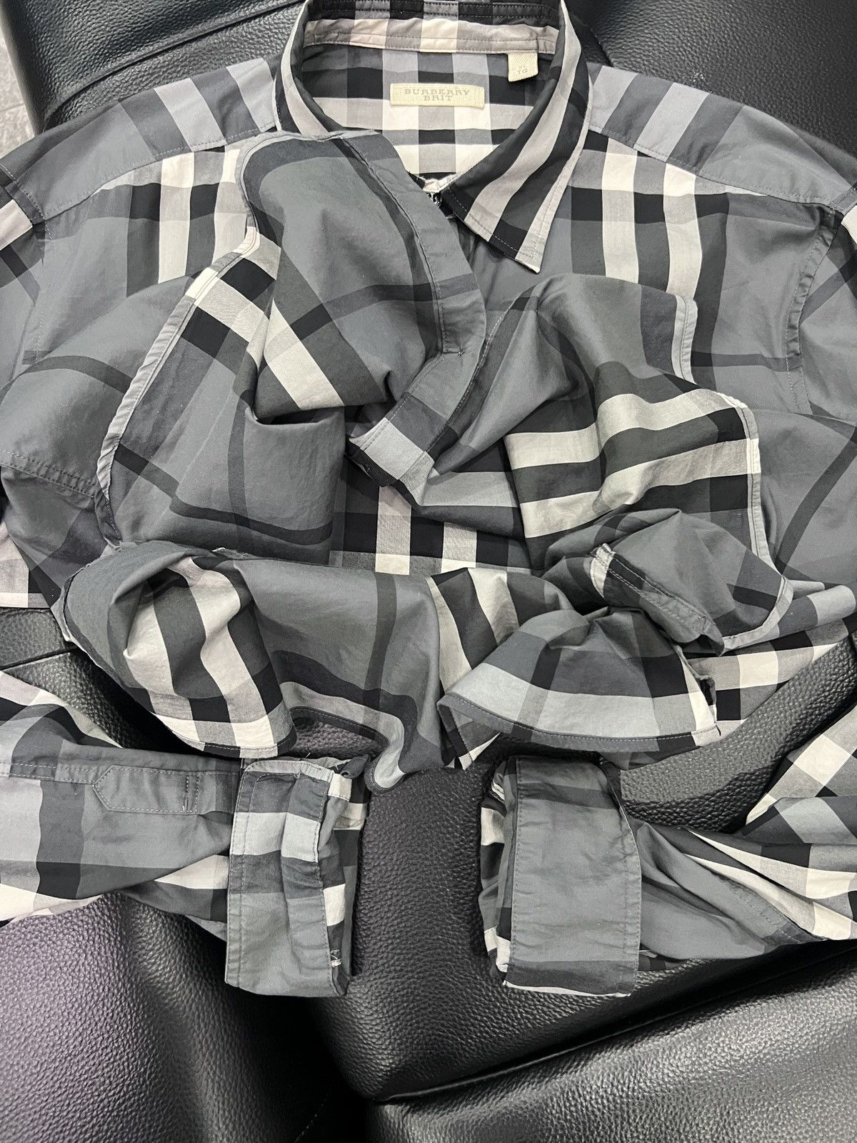 Burberry Burberry Check Pattern Shirt Size US XL / EU 56 / 4 - 10 Thumbnail