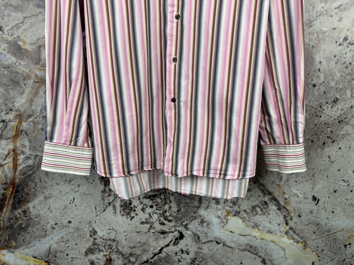 Etro Men’s Etro Milano Striped Shirt Button Up Long Sleeve Size US XXL / EU 58 / 5 - 4 Thumbnail