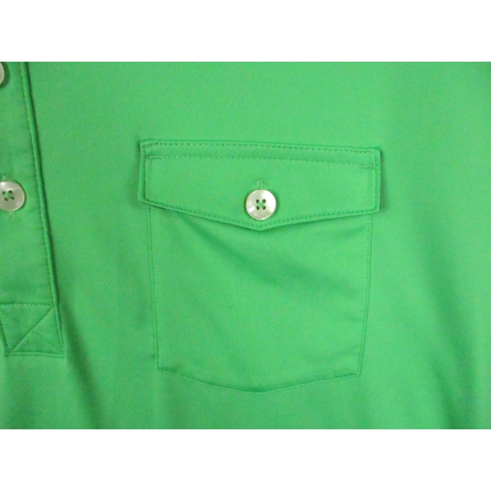 Puma Puma Polo Shirt Large Men Lime Green Short Sleeve Stretch Moisture Wicking Polo Shirt Mens Green Short Sleeve Activewear Logo Size US L / EU 52-54 / 3 - 3 Thumbnail