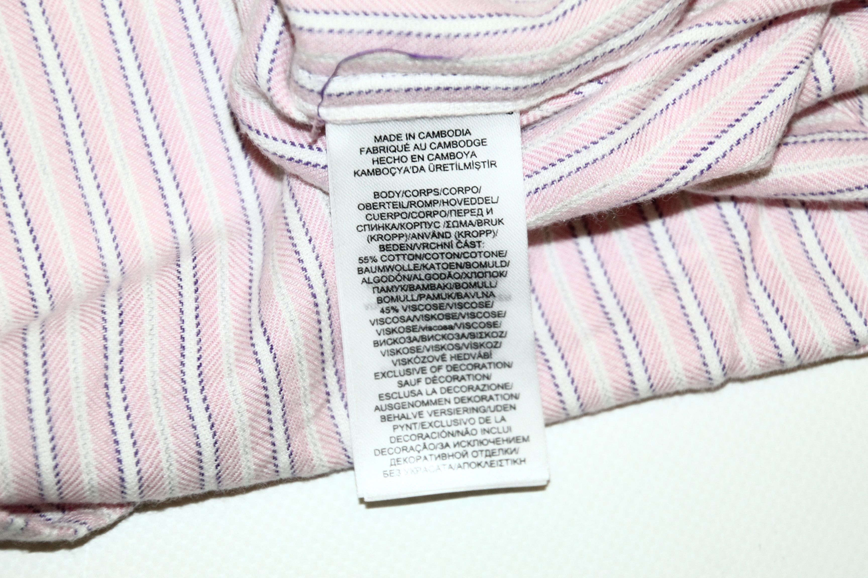 Lauren Ralph Lauren VTG Lauren R.L. logo embroidery striped flannel shirt Size US S / EU 44-46 / 1 - 6 Thumbnail