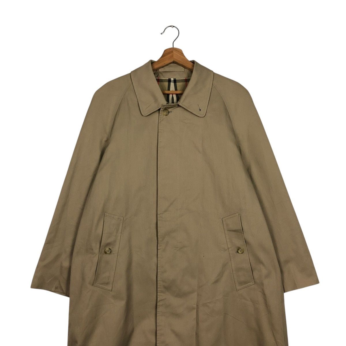Burberry 🔥VINTAGE BURBERRYS LONDON LONG JACKET NOVA CHECK BLANKET Size US M / EU 48-50 / 2 - 5 Thumbnail