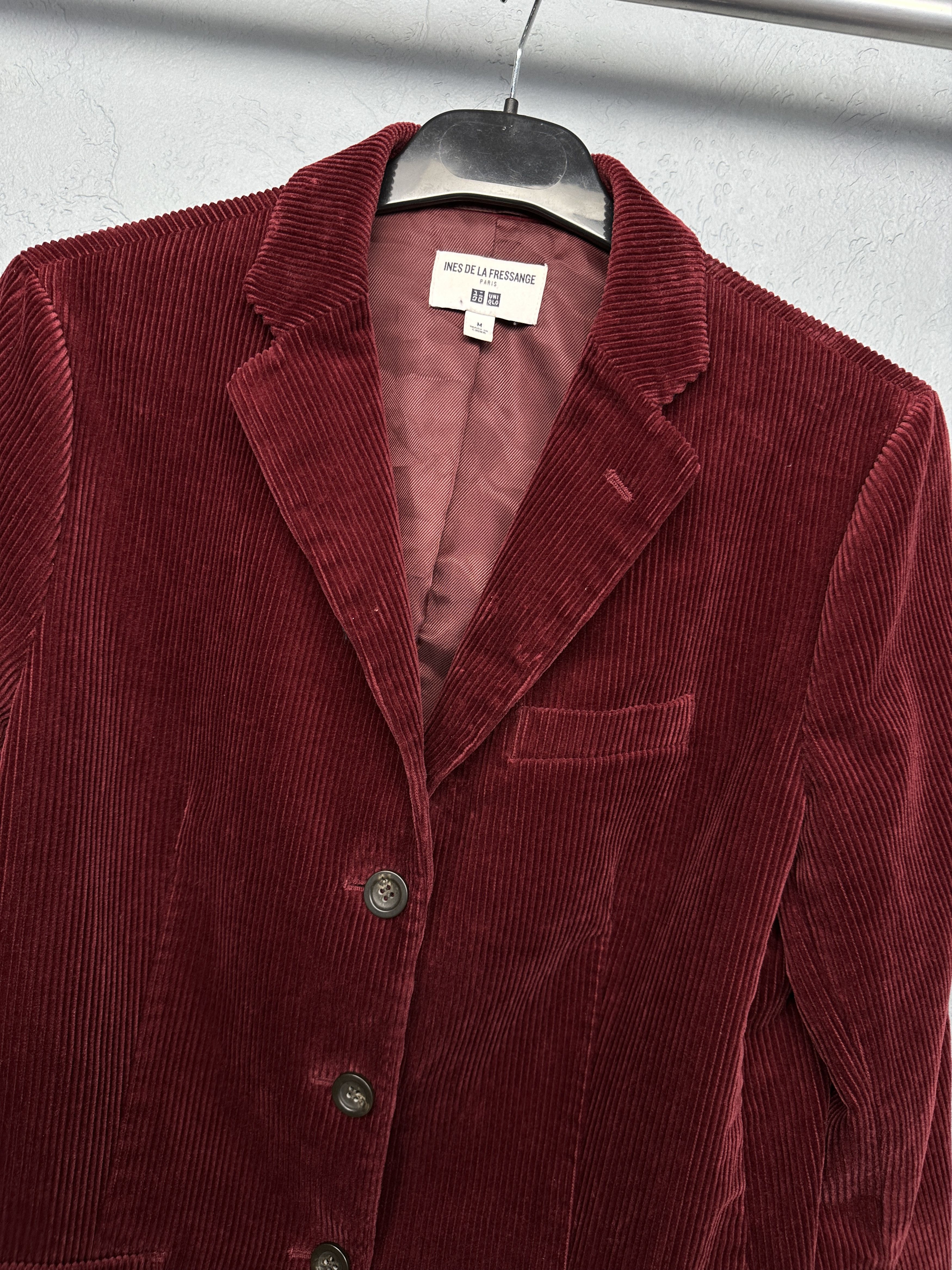 Uniqlo Ines de la Fressange x Uniqlo Womens Corduroy Blazer Jacket Size M / US 6-8 / IT 42-44 - 2 Thumbnail
