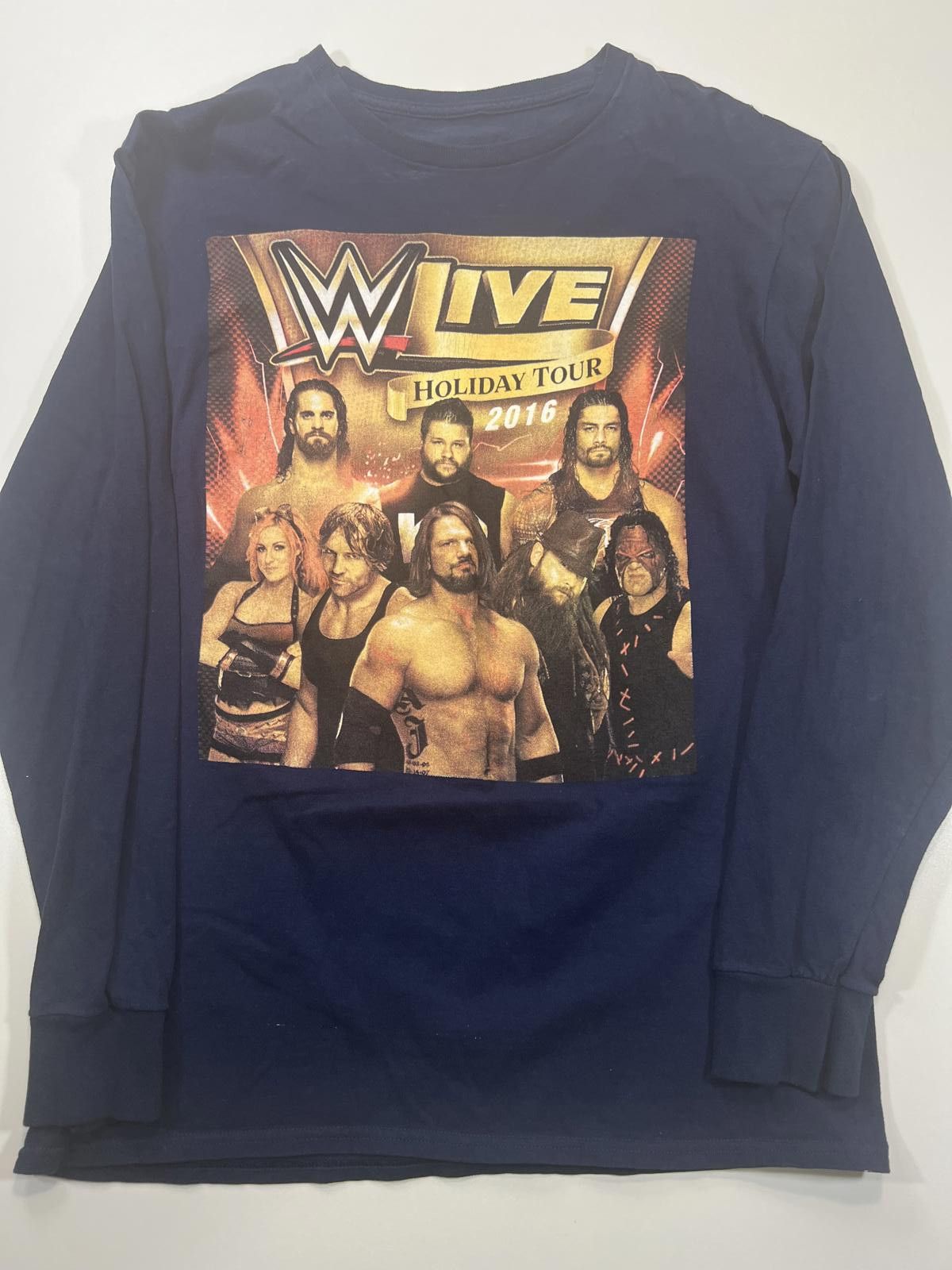 WWE WWE Live Holiday Tour 2016 Men's Long Sleeve Shirt Size US M / EU 48-50 / 2 - 1 Thumbnail
