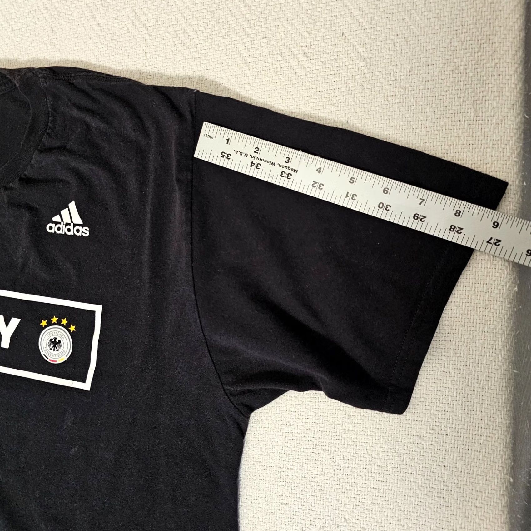Adidas Adidas The Go-To Tee T-Shirt Men L Short Sleeve Black Crew Neck Logo Graphic Modern Sports Size US L / EU 52-54 / 3 - 6 Thumbnail