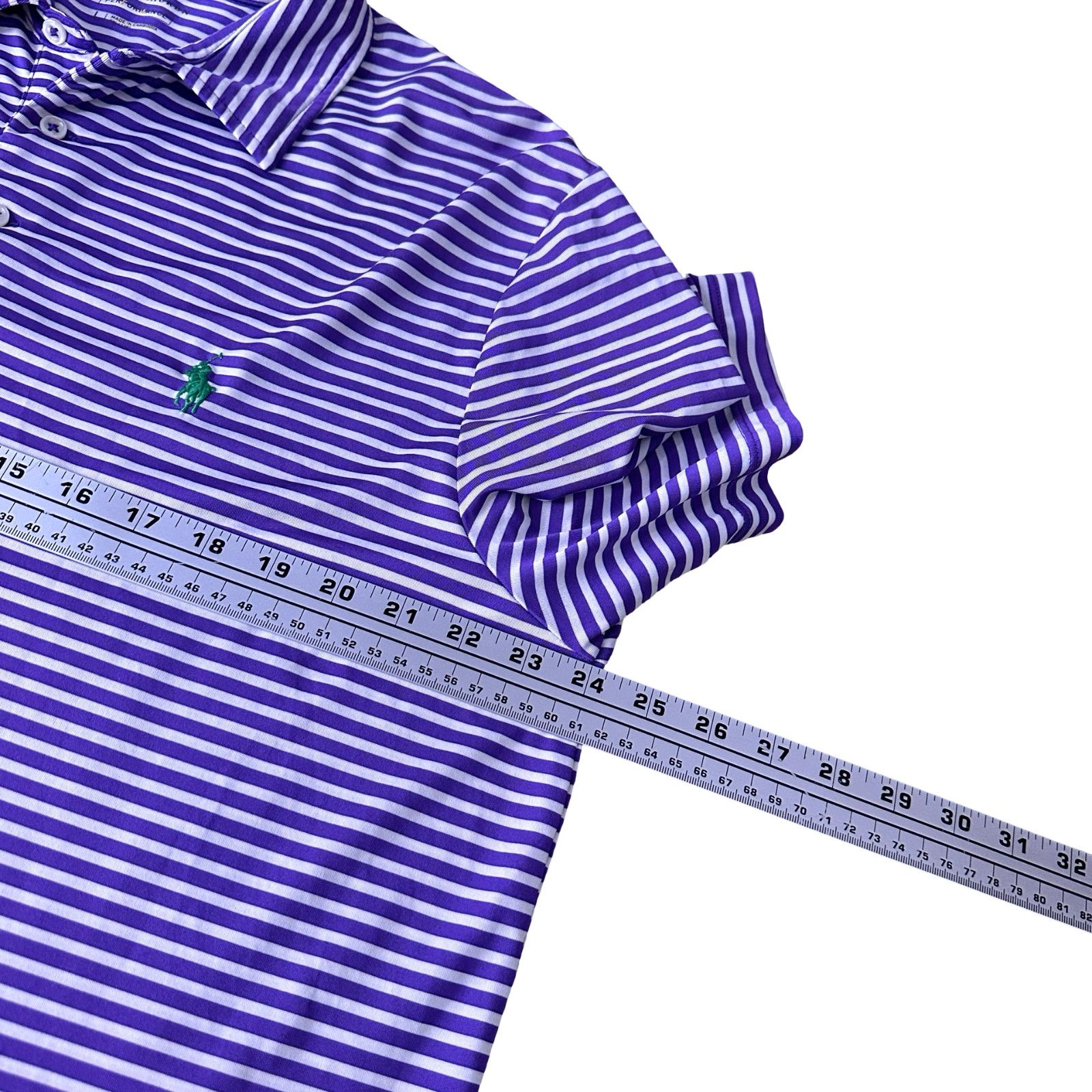 Polo Ralph Lauren Polo Ralph Lauren Performance Polo Shirt Men L Purple White Size US L / EU 52-54 / 3 - 8 Thumbnail