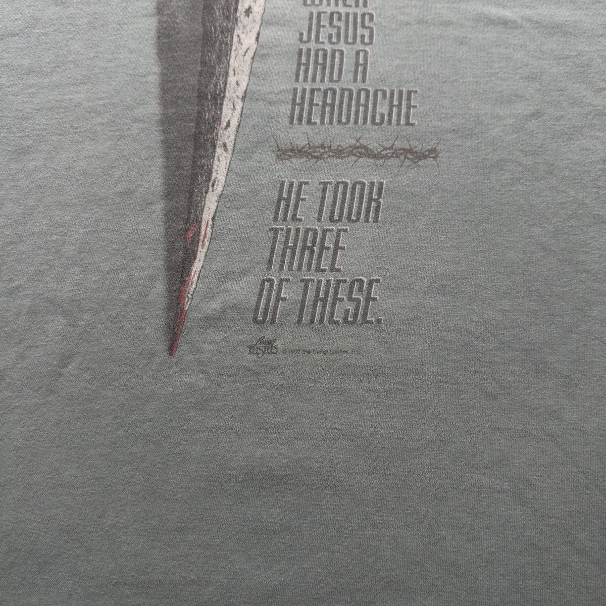 Vintage 90s Faded When Jesus Had A Headache Shirt ERD Grunge Size US XL / EU 56 / 4 - 5 Thumbnail
