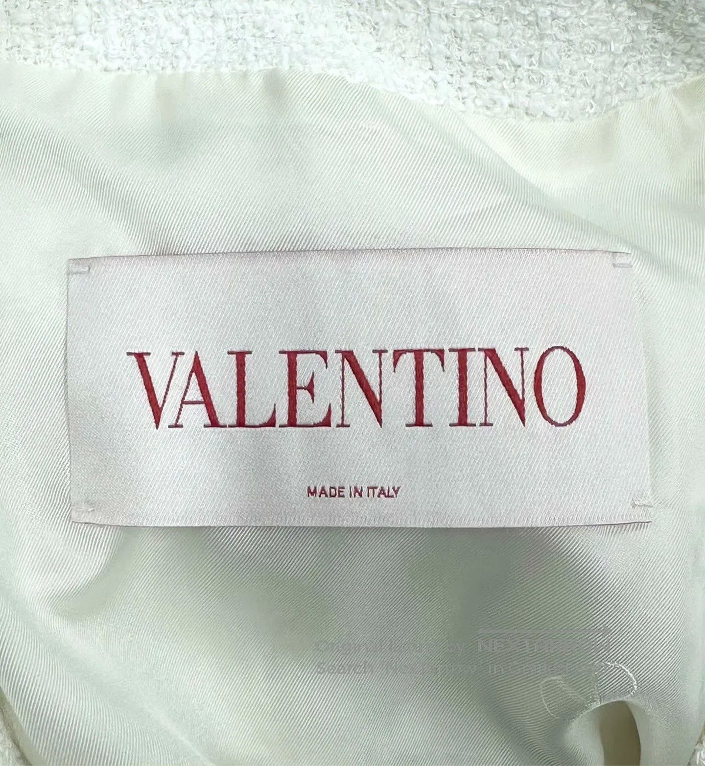 Valentino Valentino White Striped Chic Jacket| Size S / US 4 / IT 40 - 3 Thumbnail