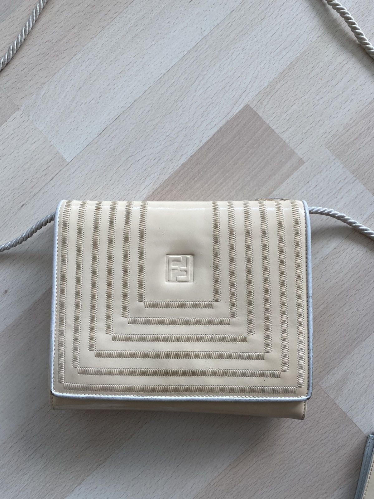Fendi Vintage 90s Fendi Glossy Crossbody Bag + Wallet Size ONE SIZE - 2 Thumbnail