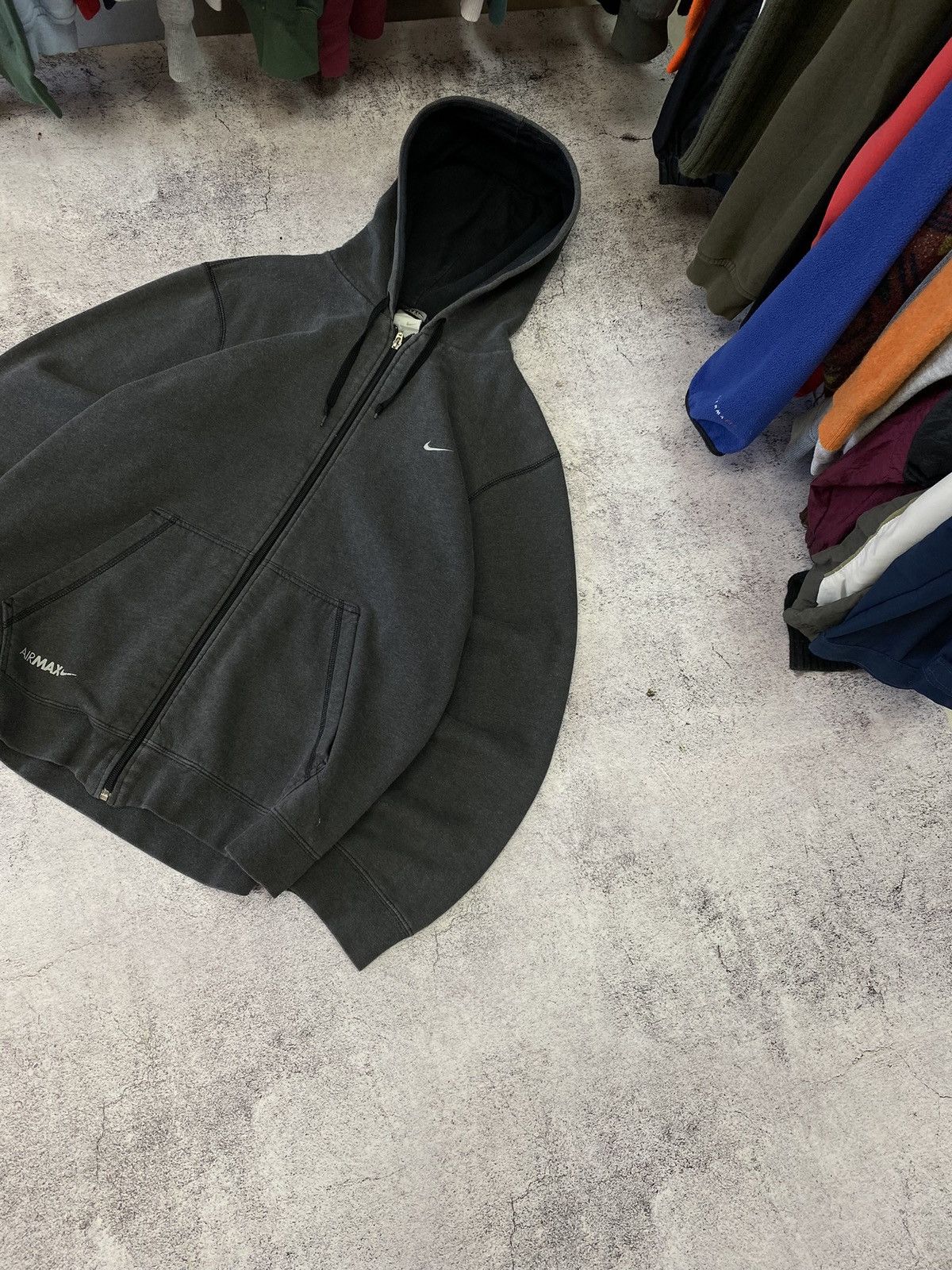 Nike NIKE VINTAGE ZIP UP HOODIE MINI SWOOSH Y2K STYLE Size US L / EU 52-54 / 3 - 2 Thumbnail