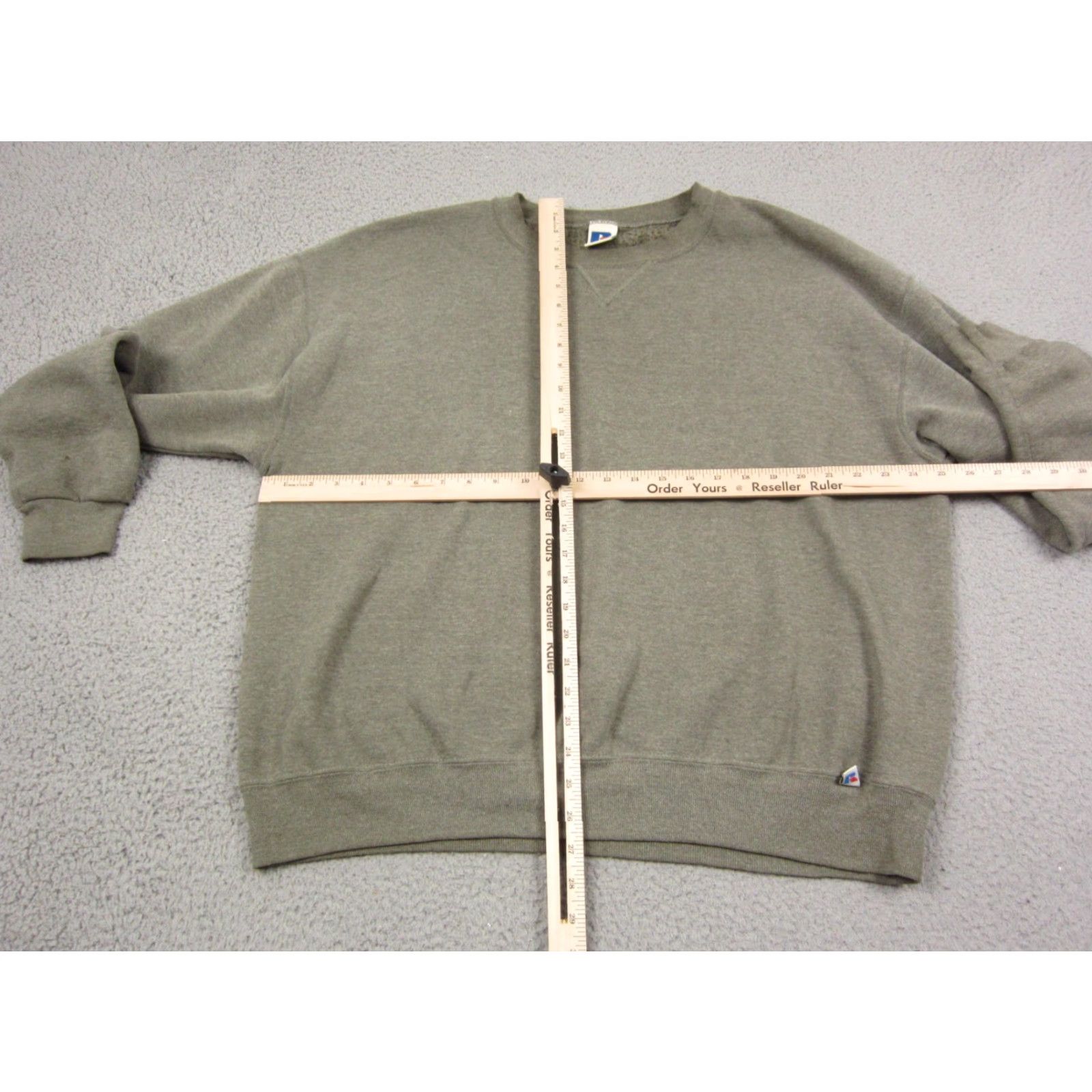 Russell Athletic VINTAGE Russell Sweatshirt Mens XL Green 90s Pullover Crew Neck Cotton Fleece Logo Size US XL / EU 56 / 4 - 7 Thumbnail