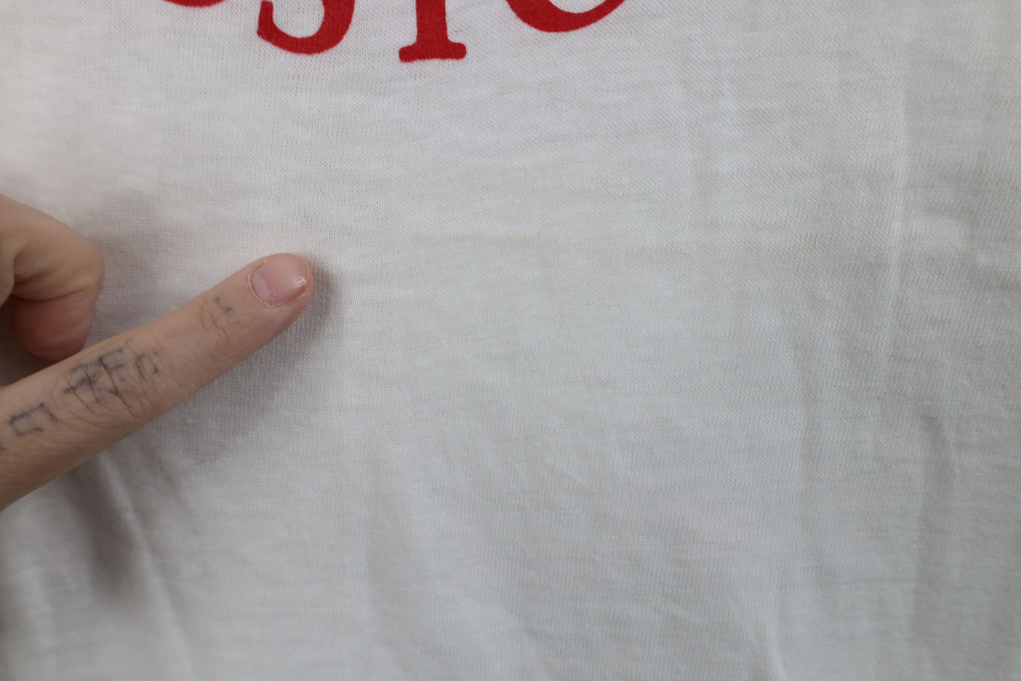 Vintage Vintage 70s Pope John Paul II Boston Visit T-Shirt White USA Size M / US 6-8 / IT 42-44 - 5 Thumbnail