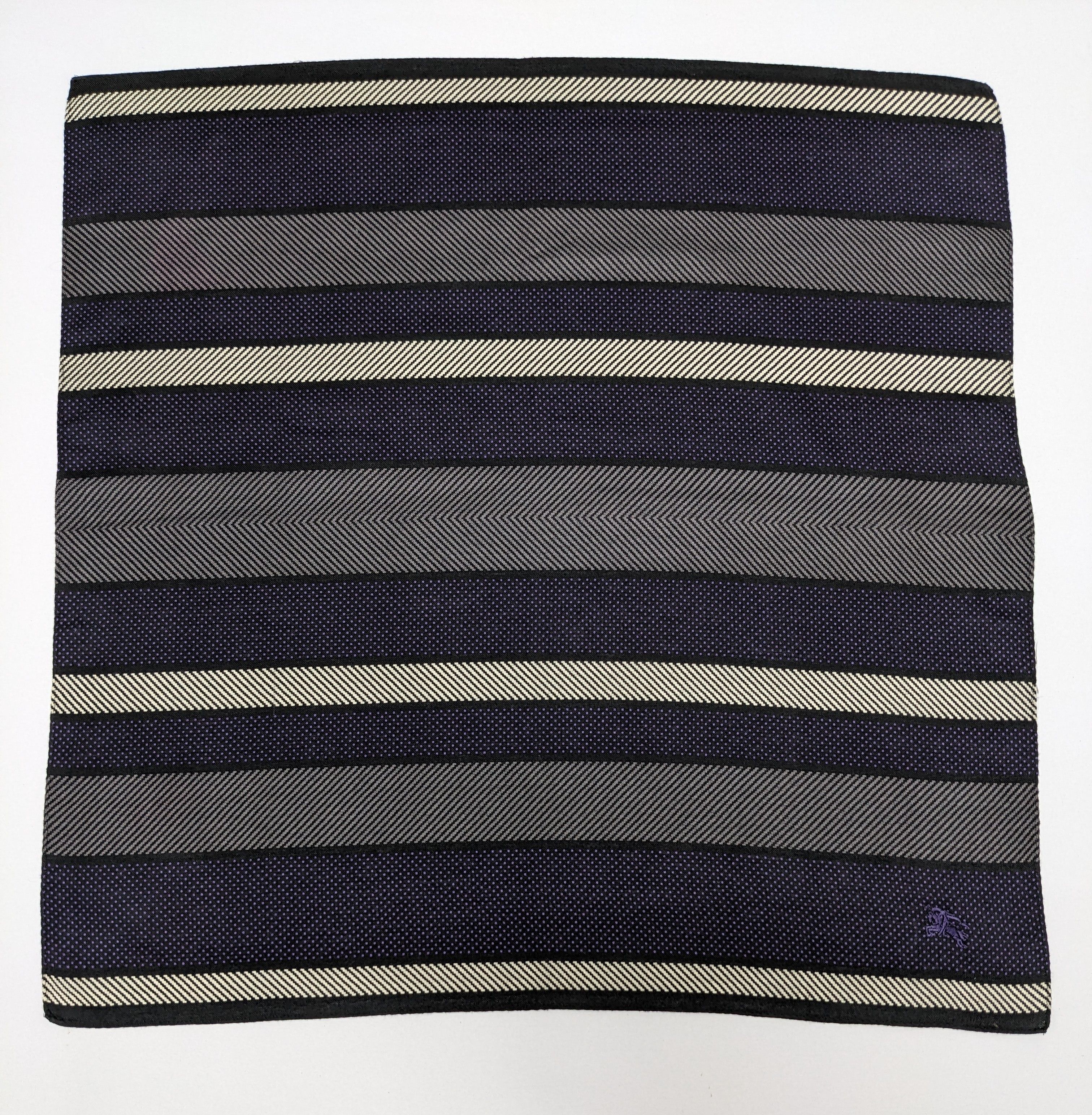 Burberry Burberry Striped Pocket Square with Purple Prorsum Knight Size ONE SIZE - 3 Thumbnail