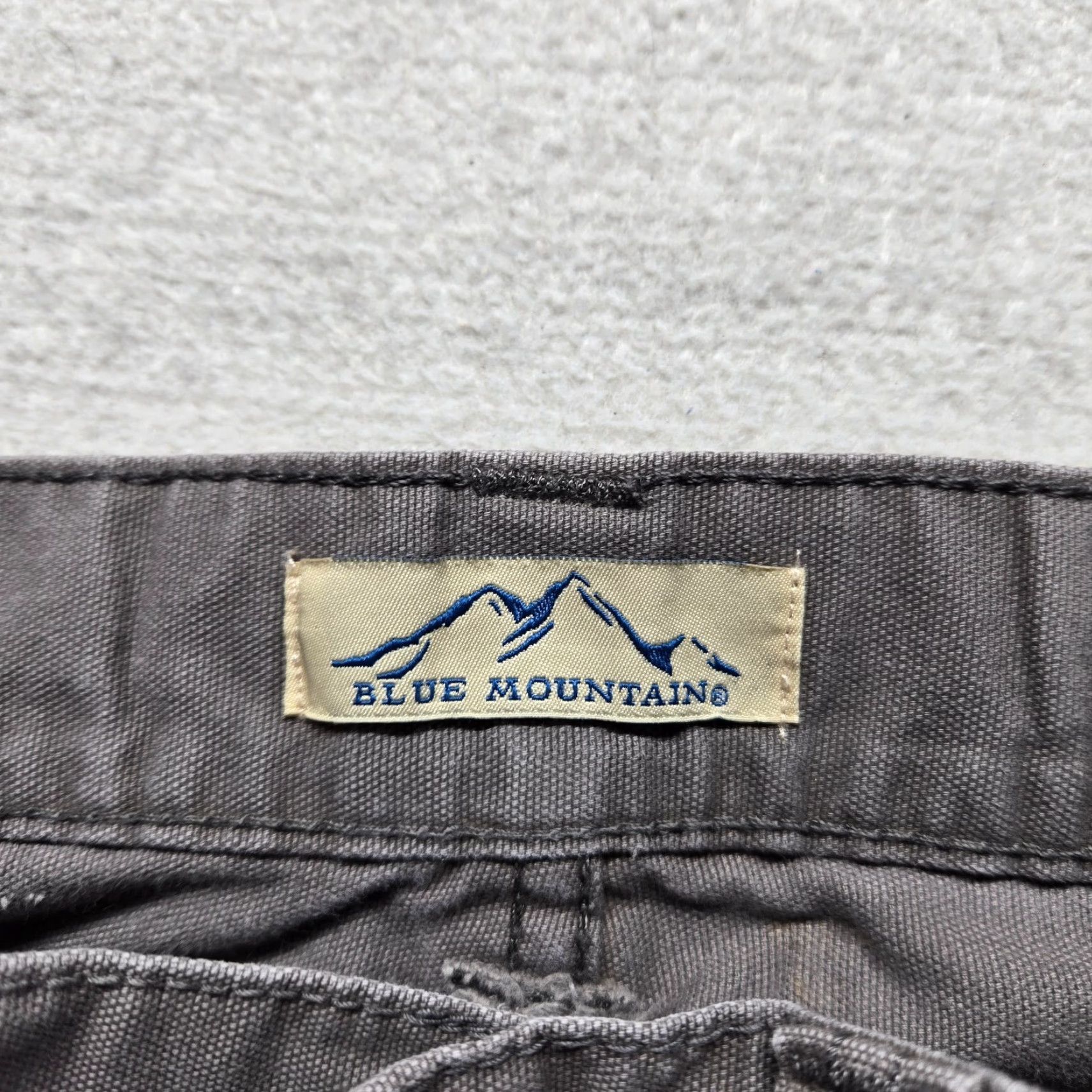 The Mountain Blue Mountain Pants Carpenter Straight 30x32 Mens Gray Cotton 5-Pocket Belt Loops Regular Classic Casual Utility Fall Spring Summer Winter Size US 30 / EU 46 - 3 Thumbnail