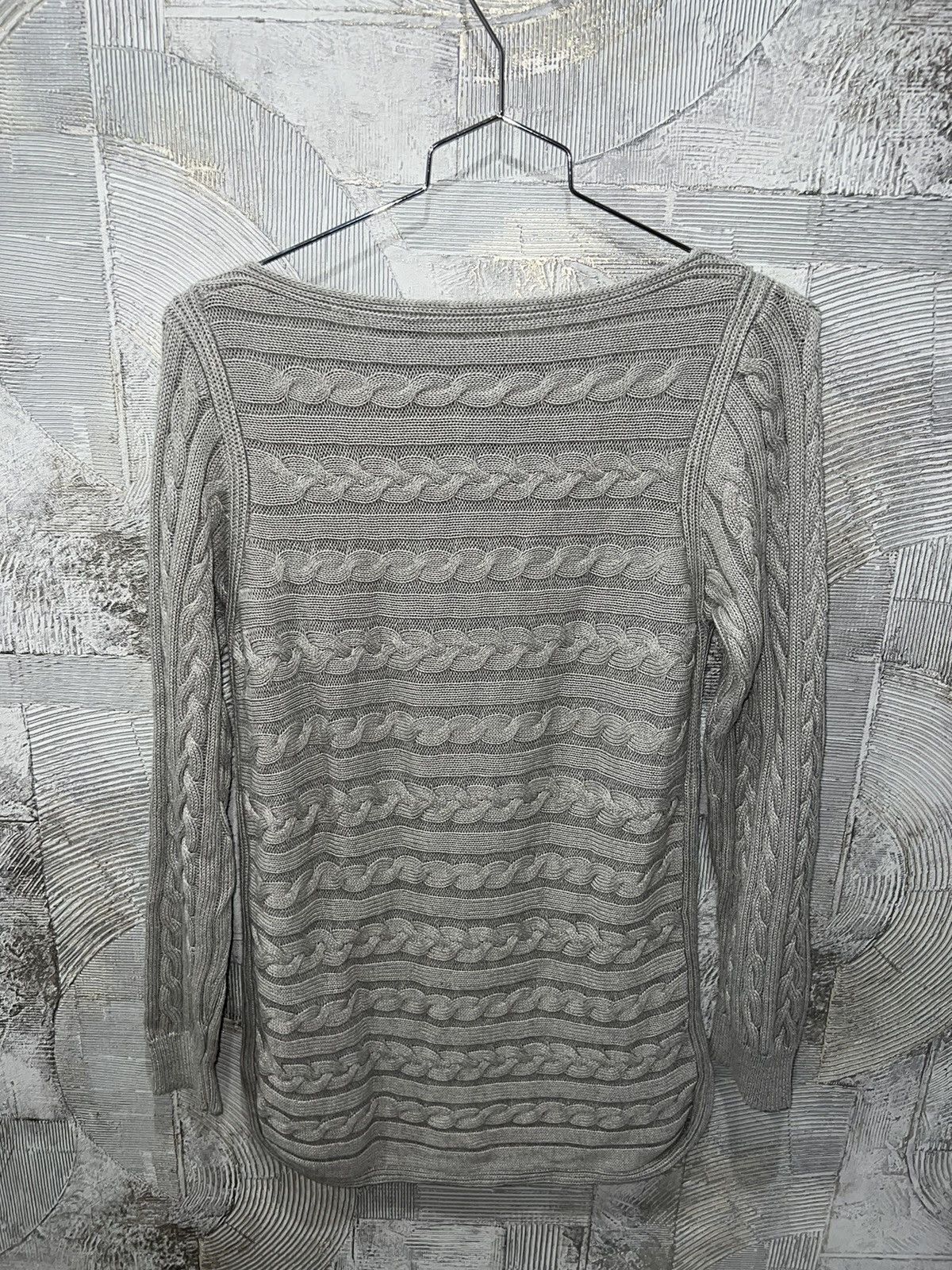 Polo Ralph Lauren × Vintage Polo Ralph Lauren Vintage Green Label knitted sweater gray Size M / US 6-8 / IT 42-44 - 6 Thumbnail