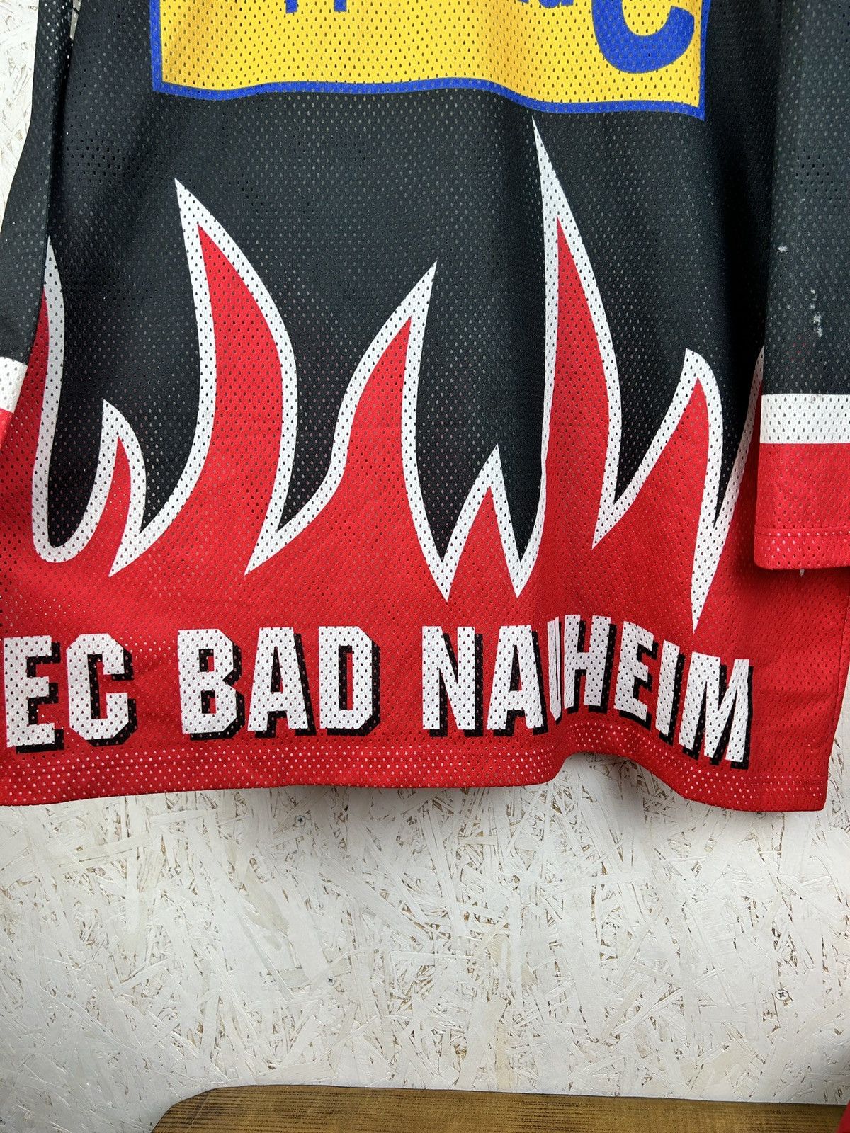 NHL 90s Bad Nauheim EC 1996/97 Match Worn #11 Michel Hockey Jrsy Size US XL / EU 56 / 4 - 6 Thumbnail