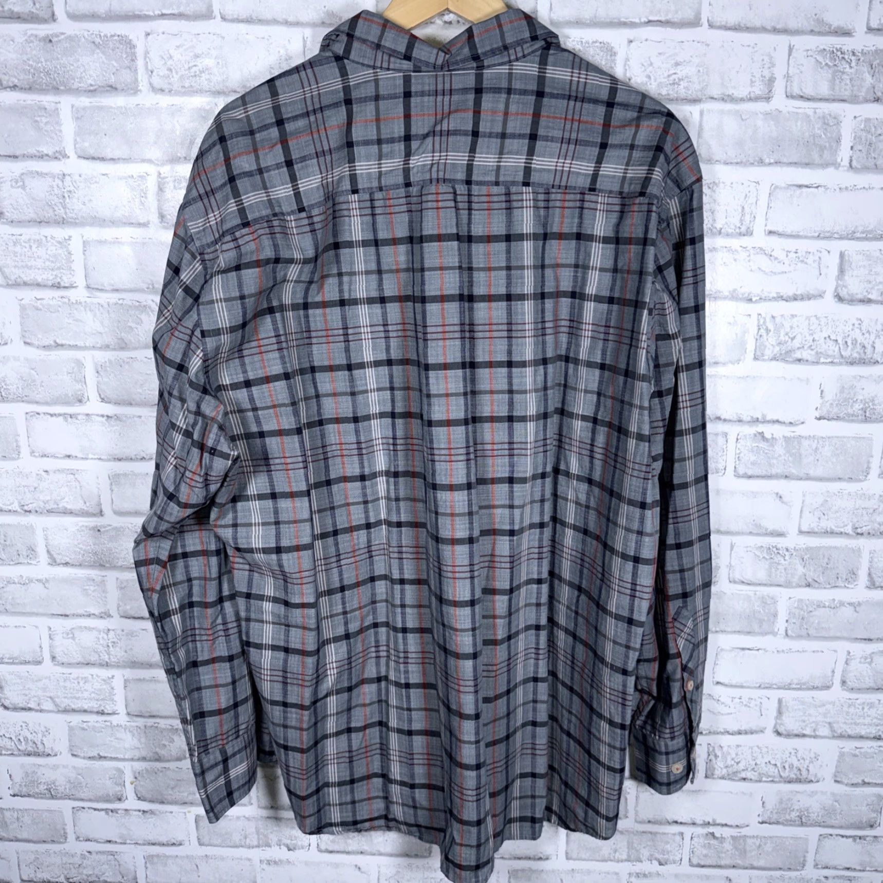 Tommy Bahama Tommy Bahama Button-Up Shirt Mens XXL Blue Plaid Long Sleeve Regular Fit Shirt Size US XXL / EU 58 / 5 - 4 Thumbnail
