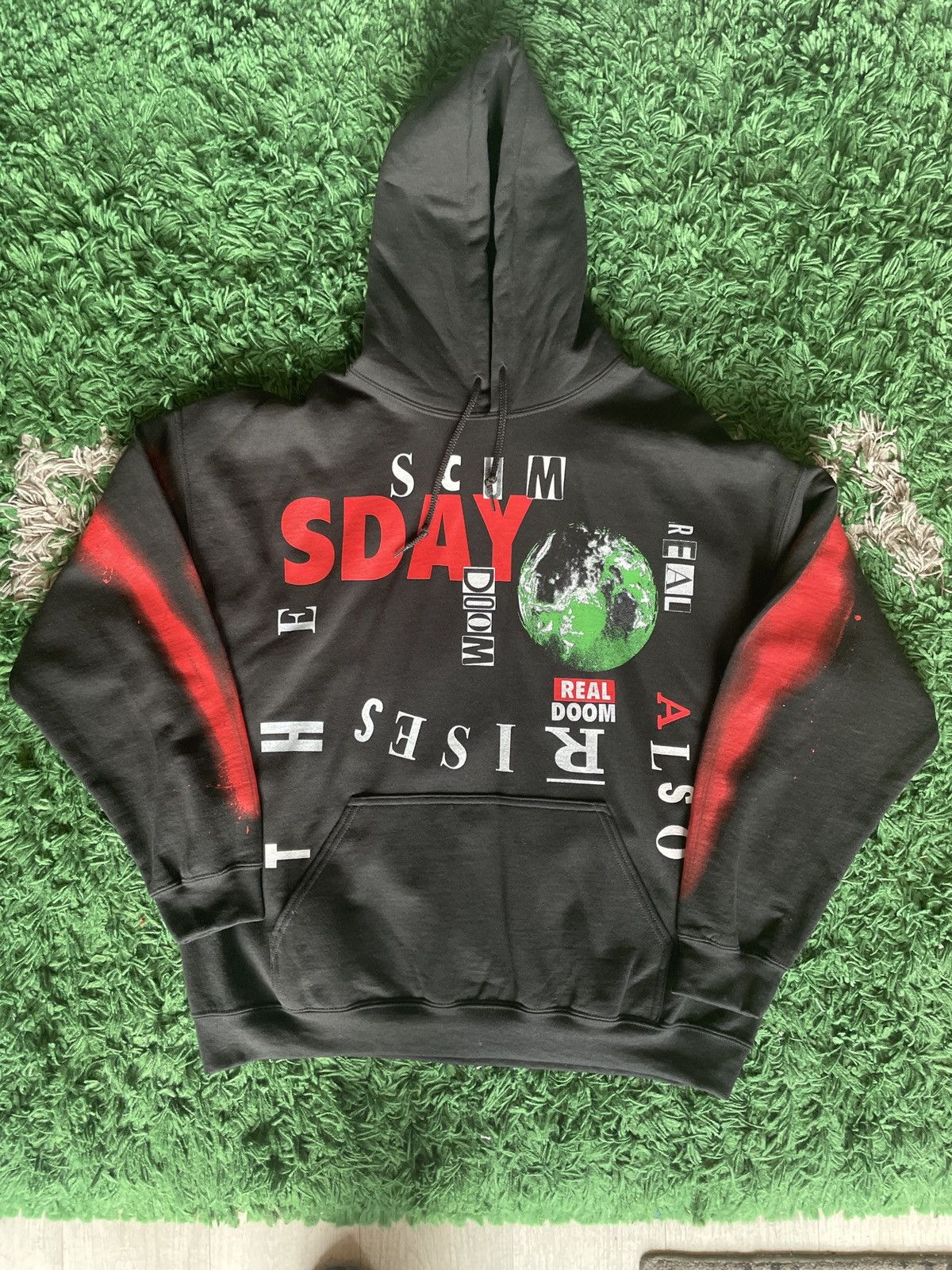 Saint Michael Saint Michael Scums Day Hooded Sweatshirt Black L/XL Size US L / EU 52-54 / 3 - 1 Thumbnail