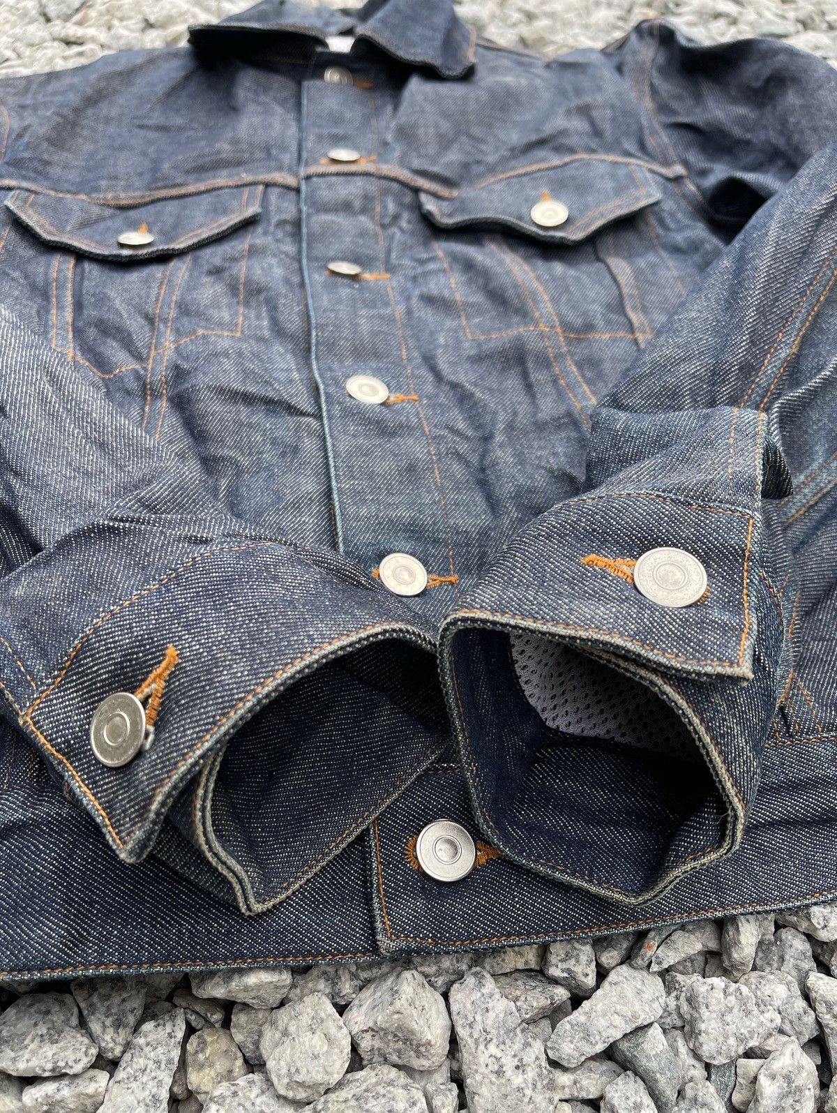 A.P.C. 🔥Vintage A.P.C. Japan Selvedge Denim Trucker Jacket Size US XS / EU 42 / 0 - 13 Thumbnail