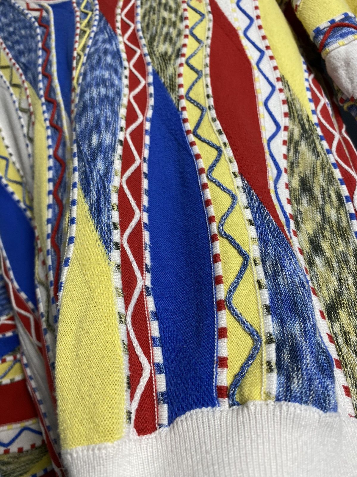 Vintage Vintage 3D knit Coogi style cotton sweater Size US S / EU 44-46 / 1 - 2 Thumbnail