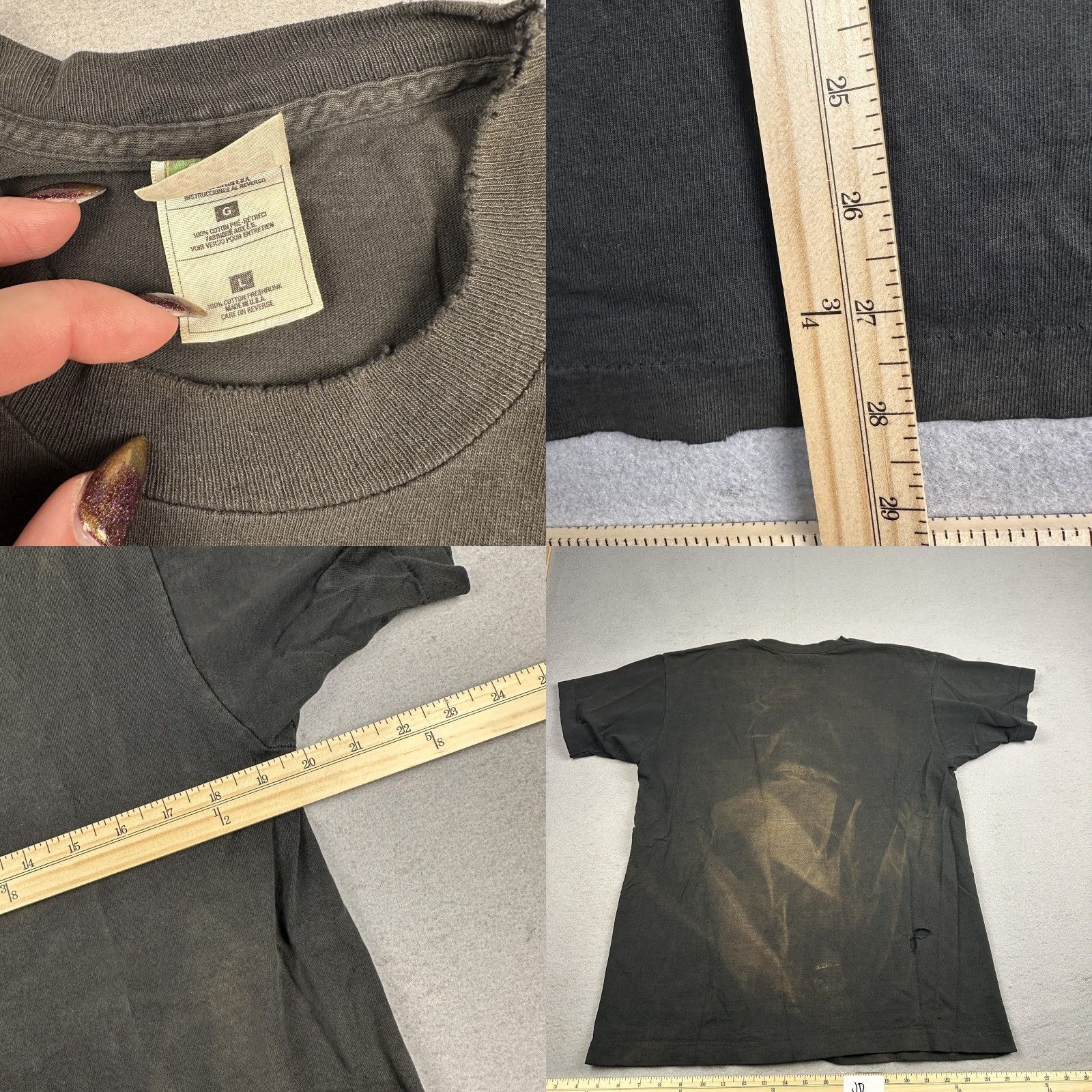 Fruit Of The Loom VINTAGE Zero Skateboards Shirt Mens Large Black Graphic Print Tee 90s Skate Mens L Black Crew Neck Short Sleeve Heavyweight Cotton Tee Size US L / EU 52-54 / 3 - 8 Thumbnail