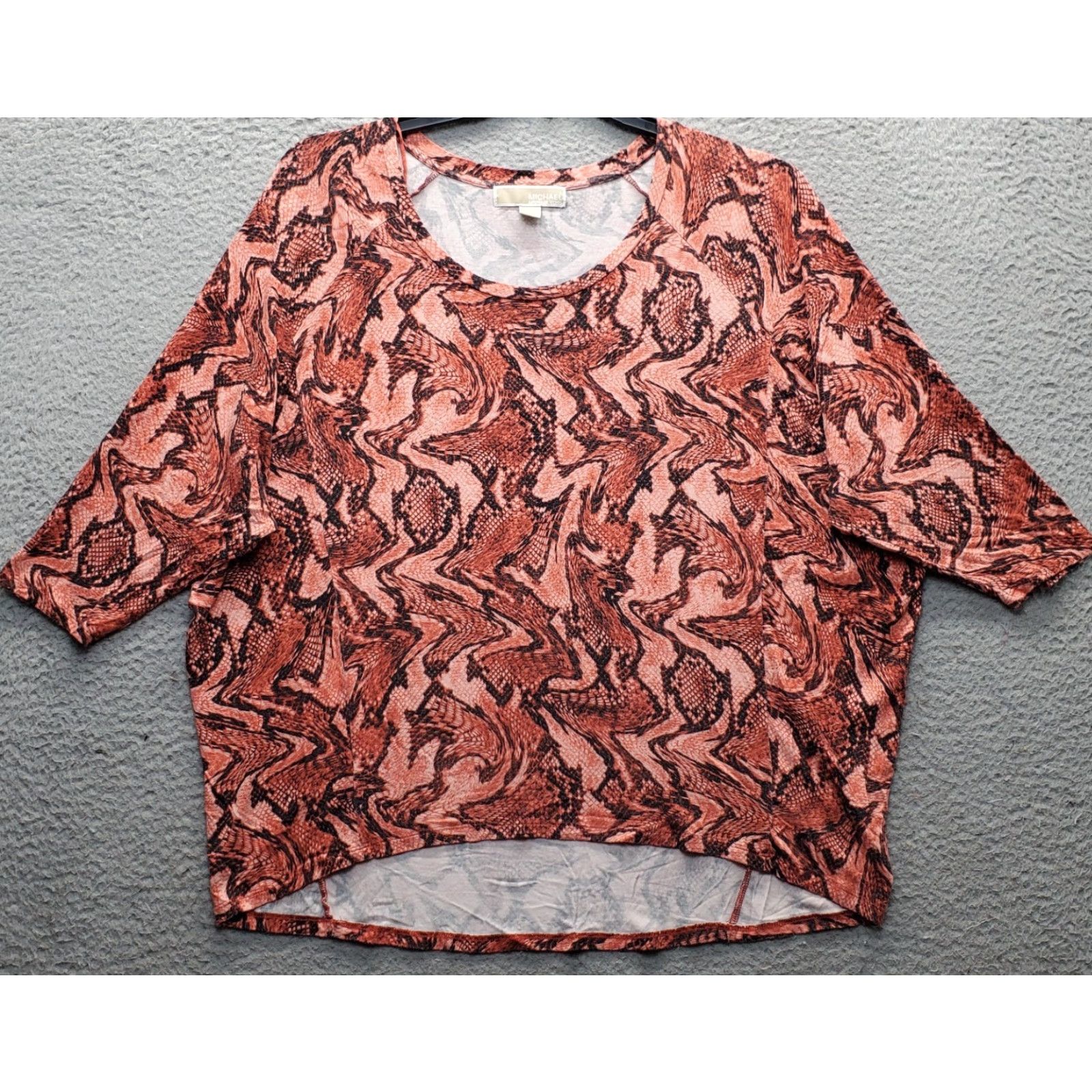 Michael Kors Michael Kors Blouse Women’s Large Multi Animal Print Dolman Sleeve Pullover Top Size L / US 10 / IT 46 - 2 Thumbnail