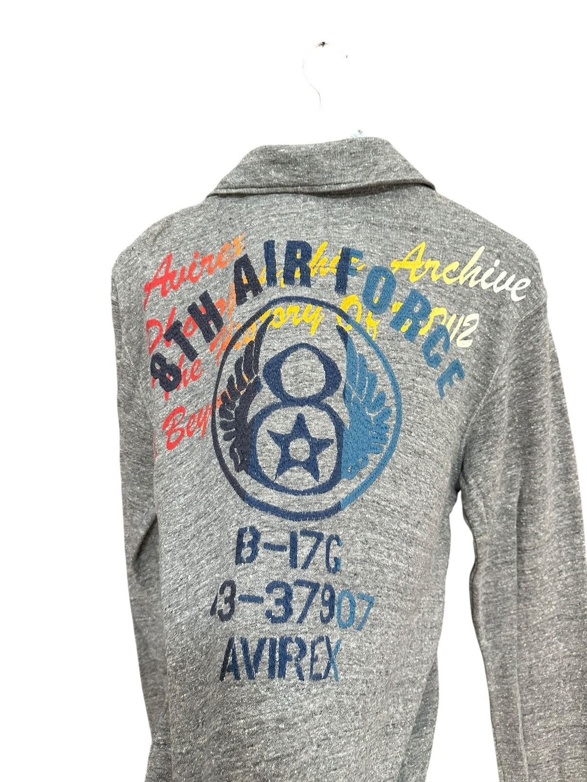 Avirex Avirex Embroidery Zipper Sweater Size US L / EU 52-54 / 3 - 3 Thumbnail