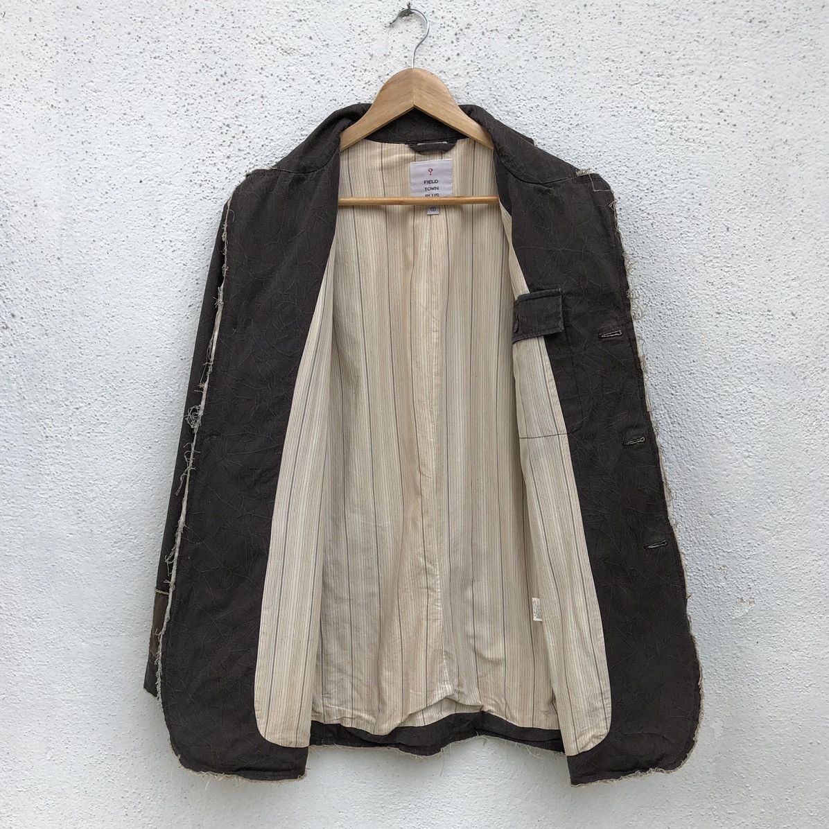Japanese Brand Vintage Field Town Plus Patchwork Distressed Design Jacket Size US L / EU 52-54 / 3 - 6 Thumbnail