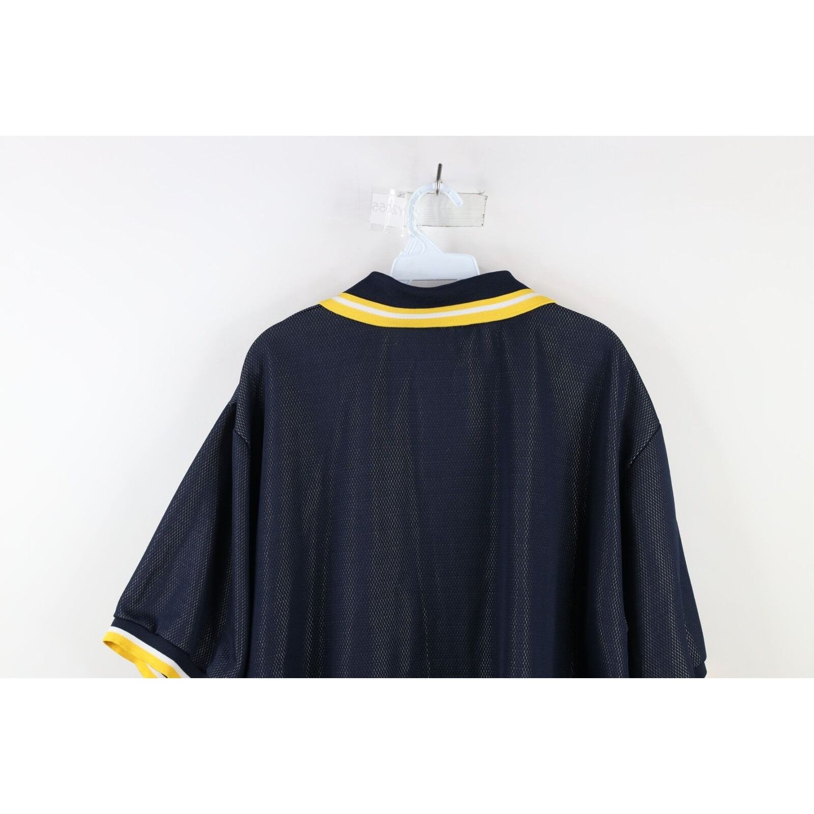 Vintage Vintage 90s Spell Out Script University of Michigan Polo Size US XL / EU 56 / 4 - 9 Thumbnail